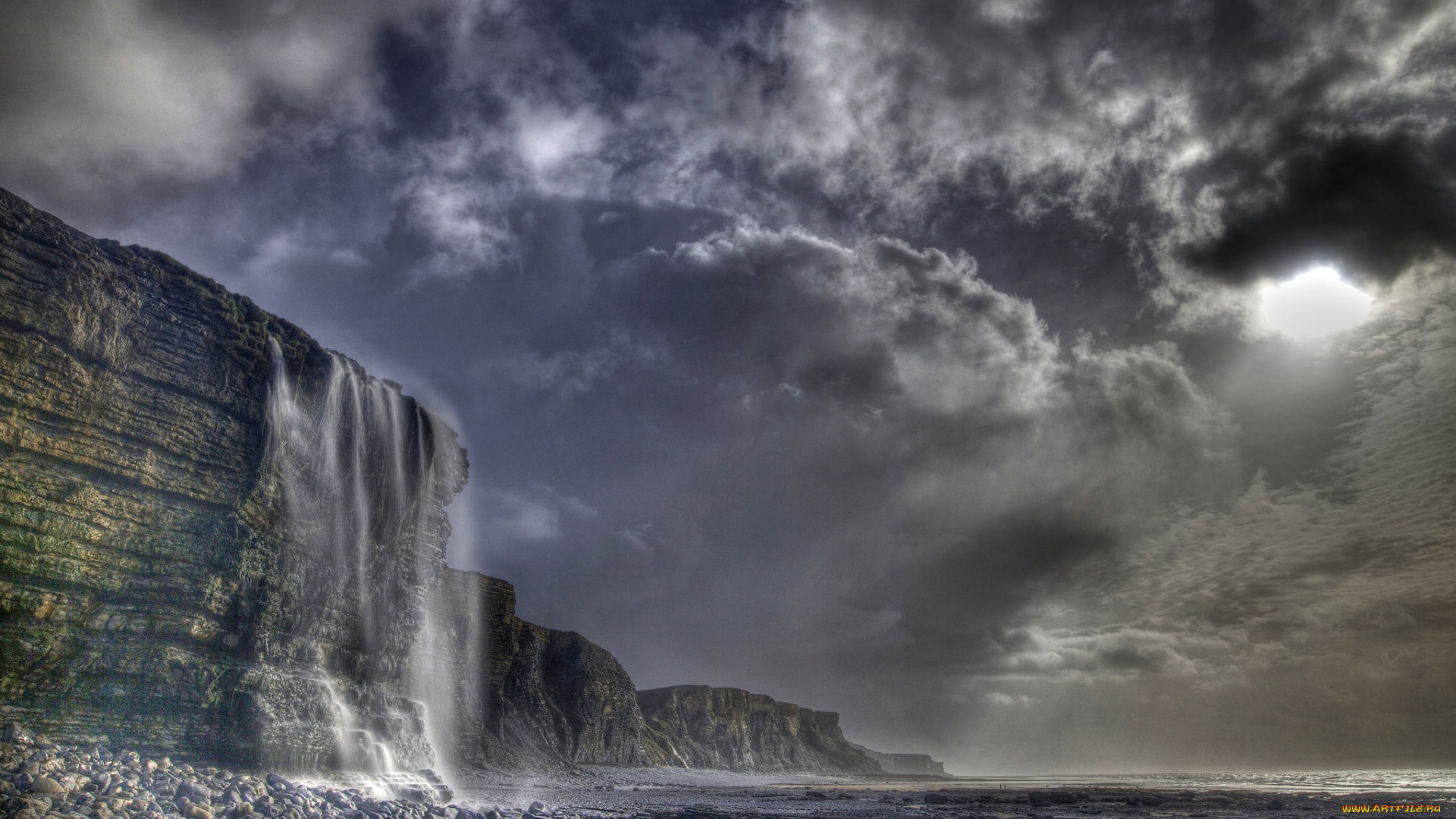 природа, водопады, простор