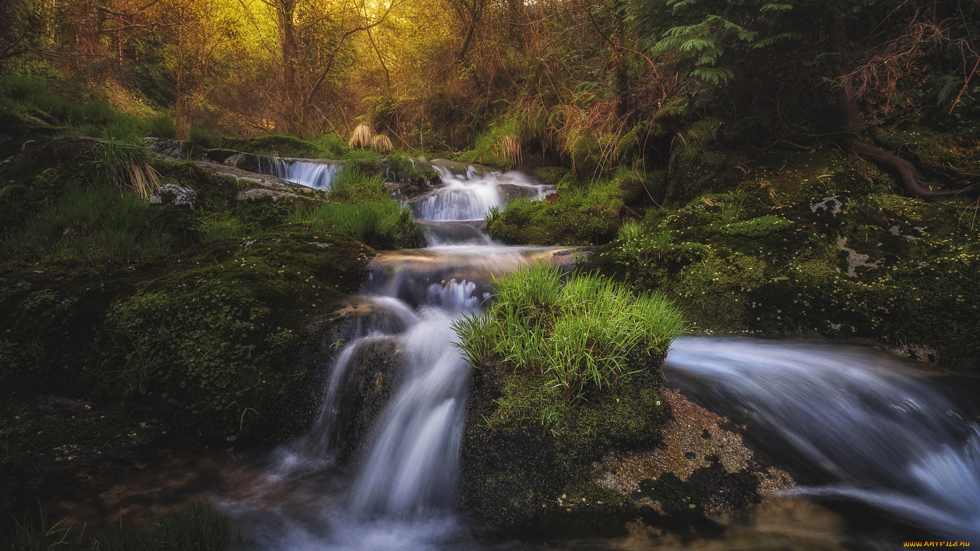 природа, водопады, простор