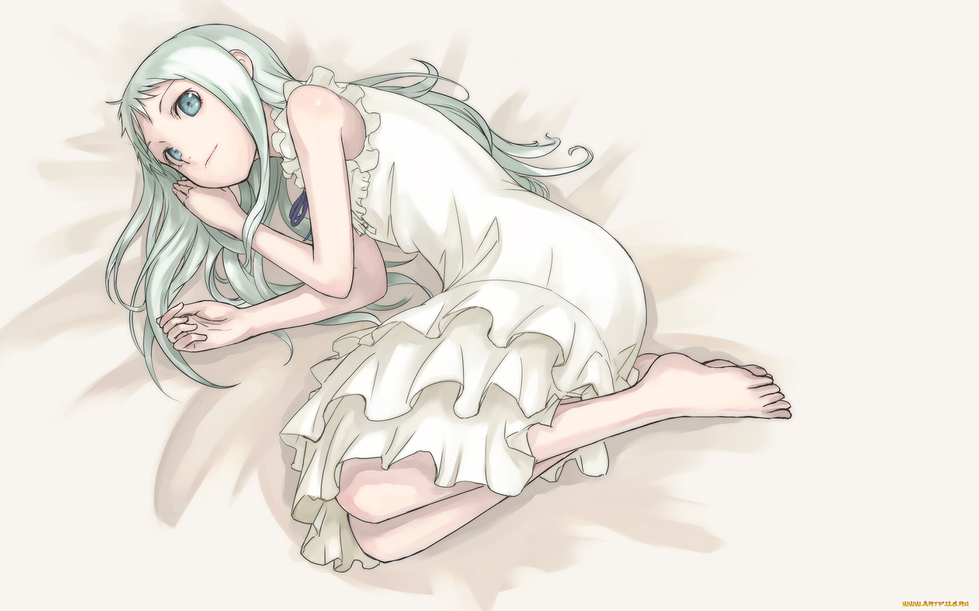 аниме, anohana, невиданный, цветок