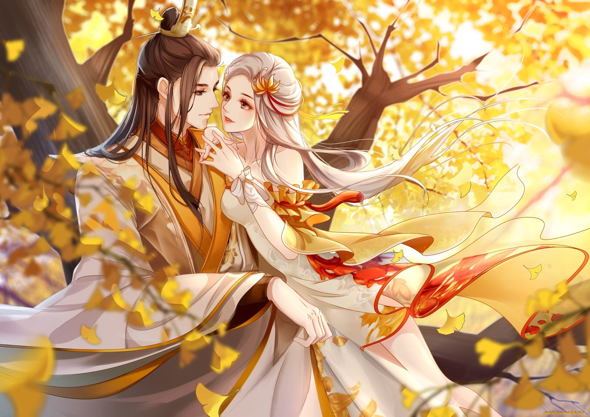 аниме, unknown, , другое, фон, взгляд, девушка