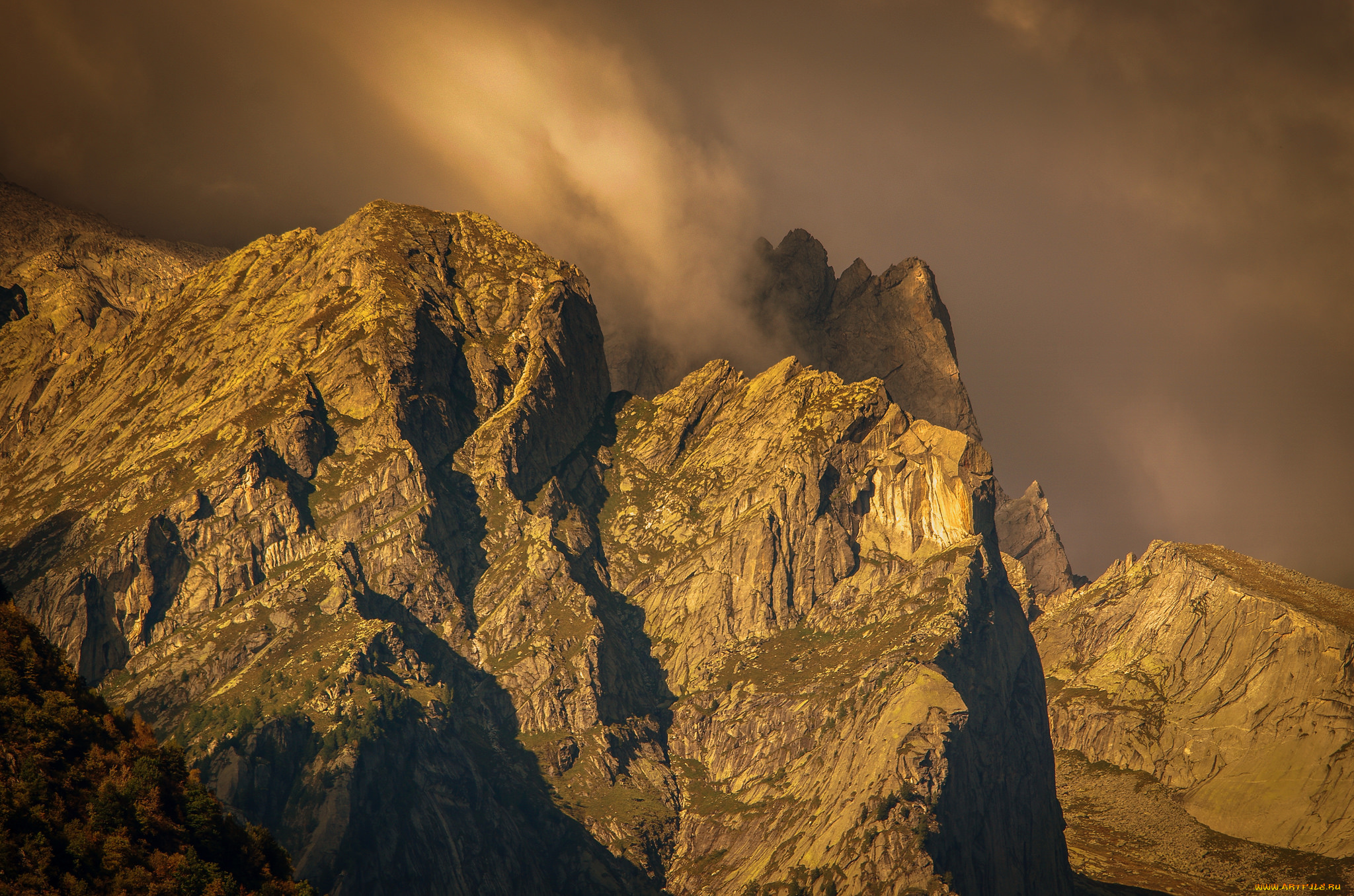 природа, горы, простор