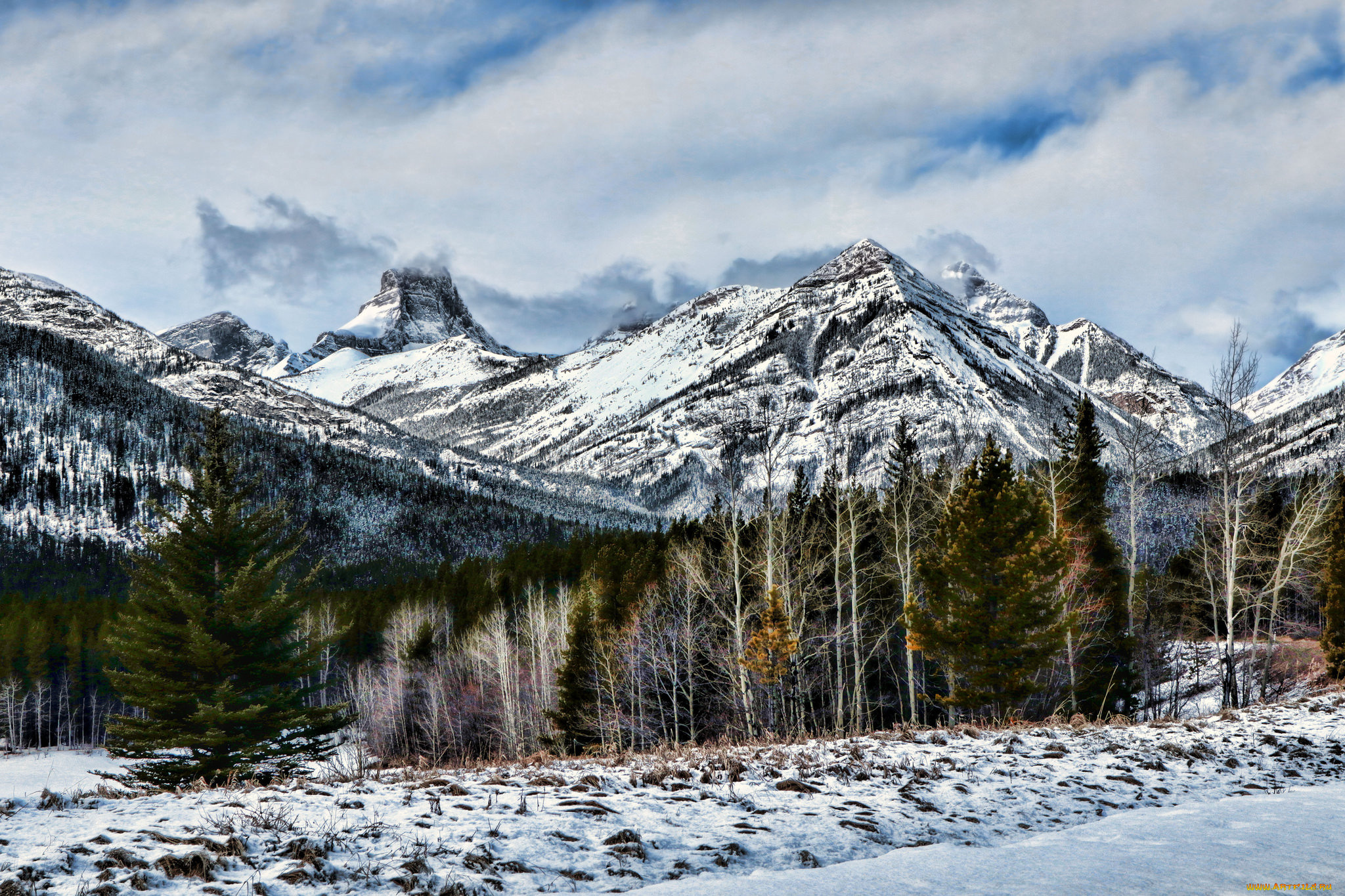 природа, горы, простор