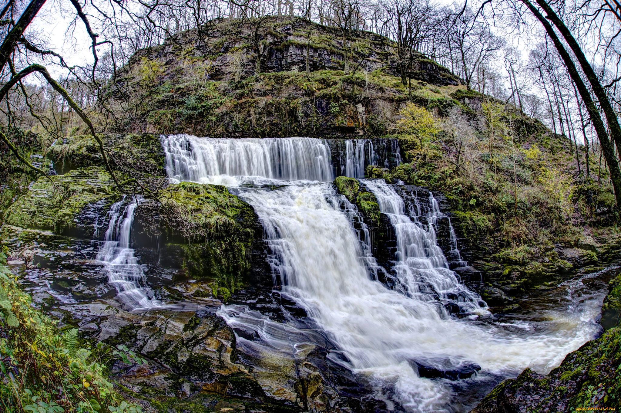 природа, водопады, простор