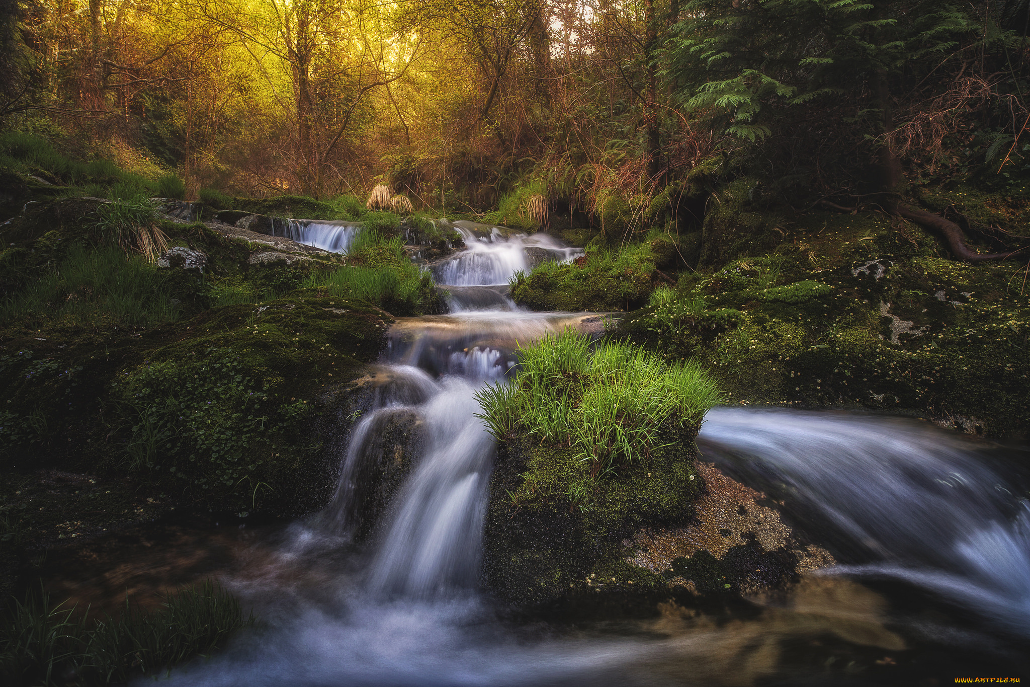 природа, водопады, простор