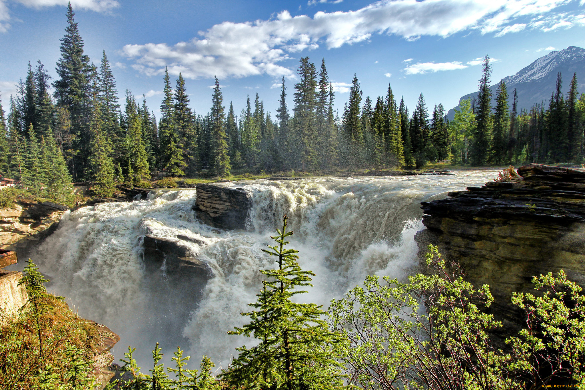 природа, водопады, простор