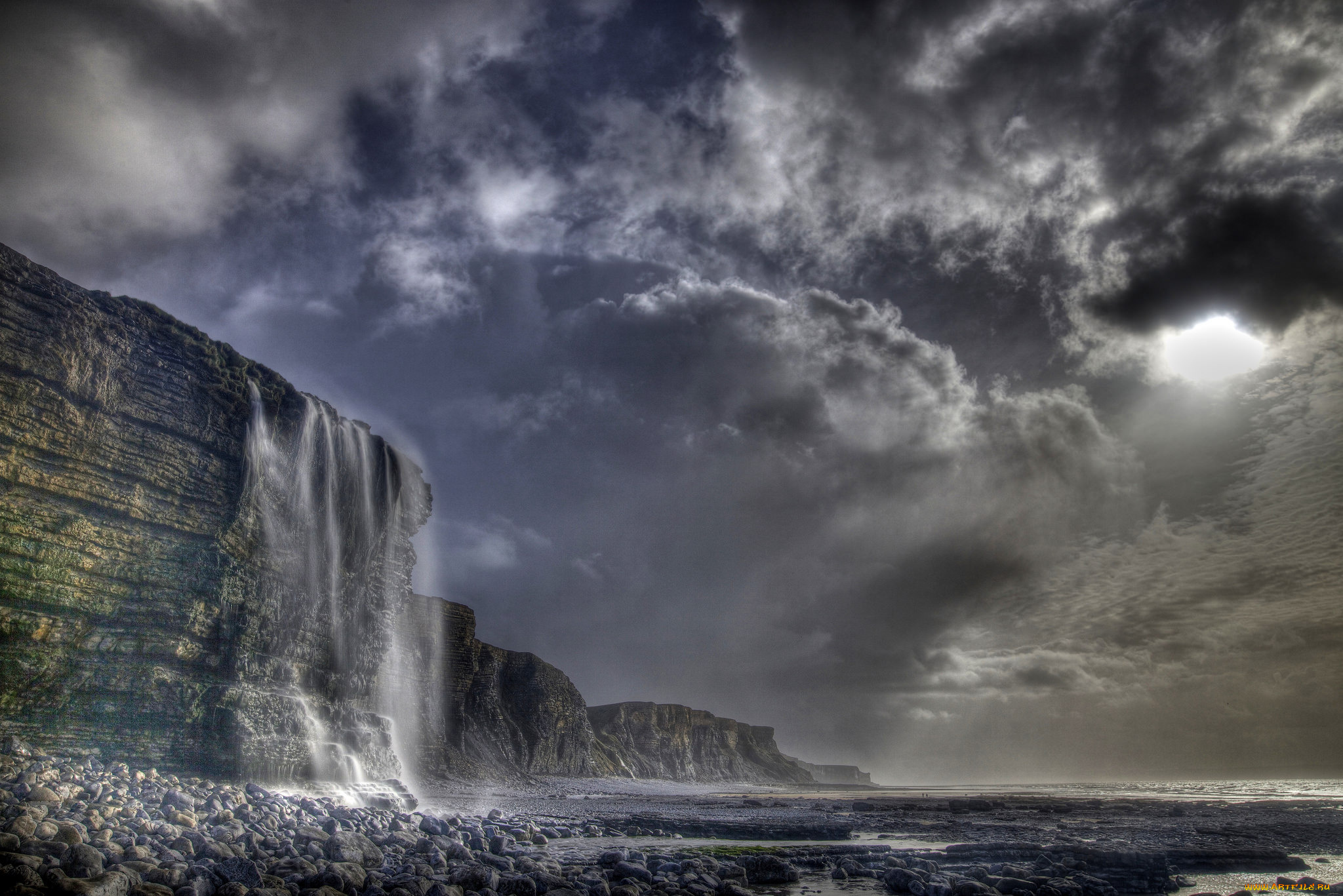 природа, водопады, простор