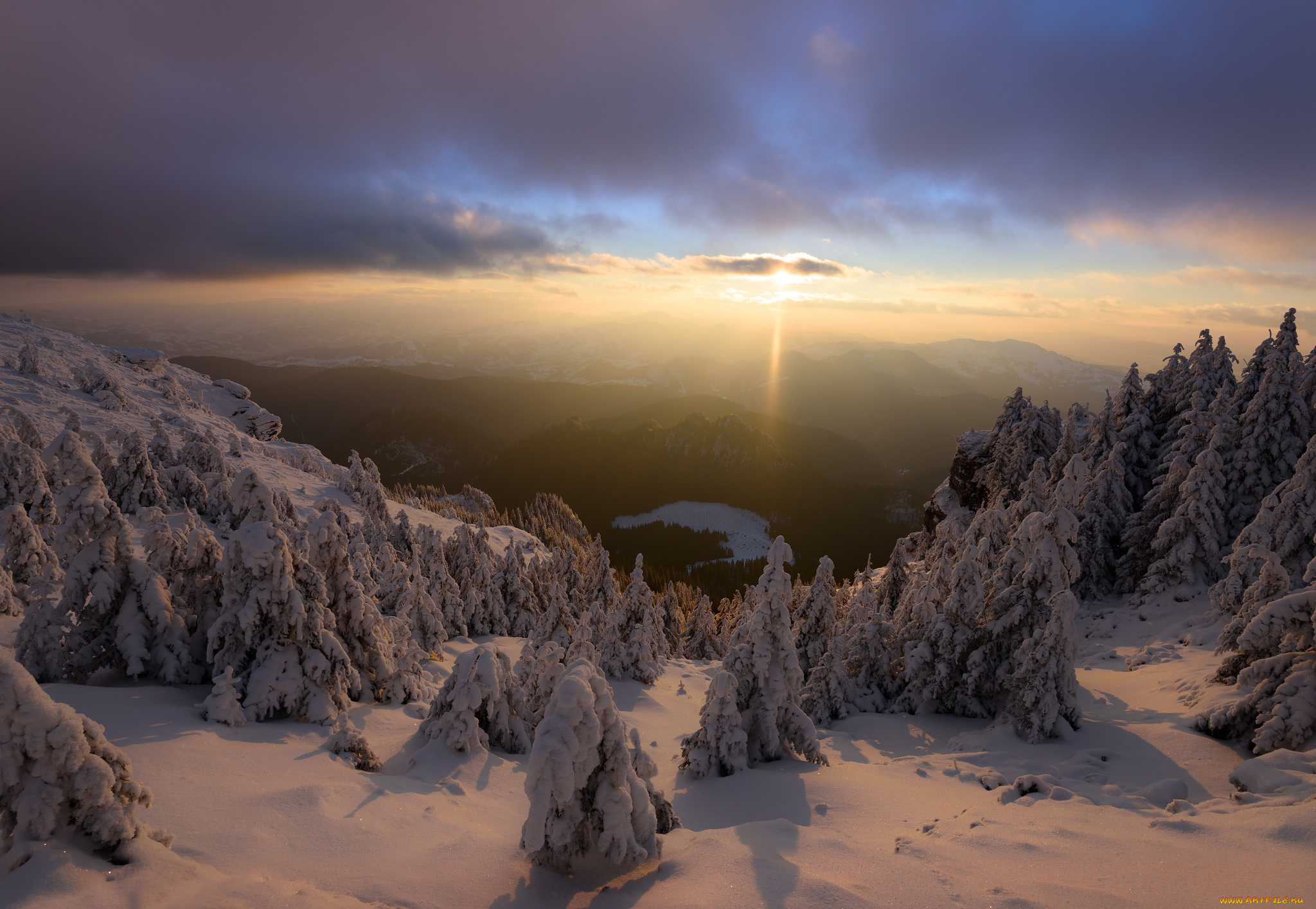 природа, зима, простор