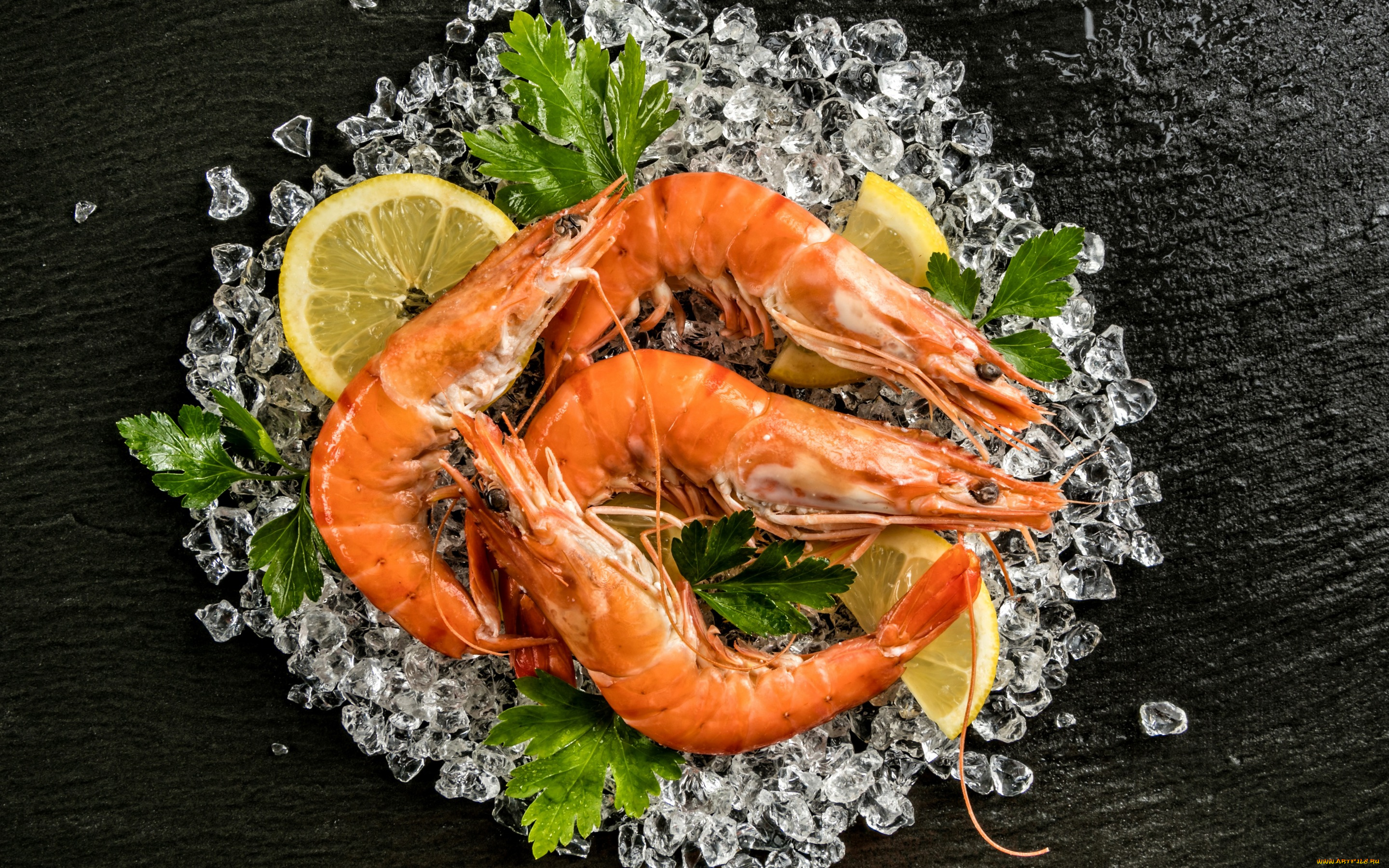 еда, рыба, , морепродукты, , суши, , роллы, лимон, лед, зелень, креветки, морепродукты