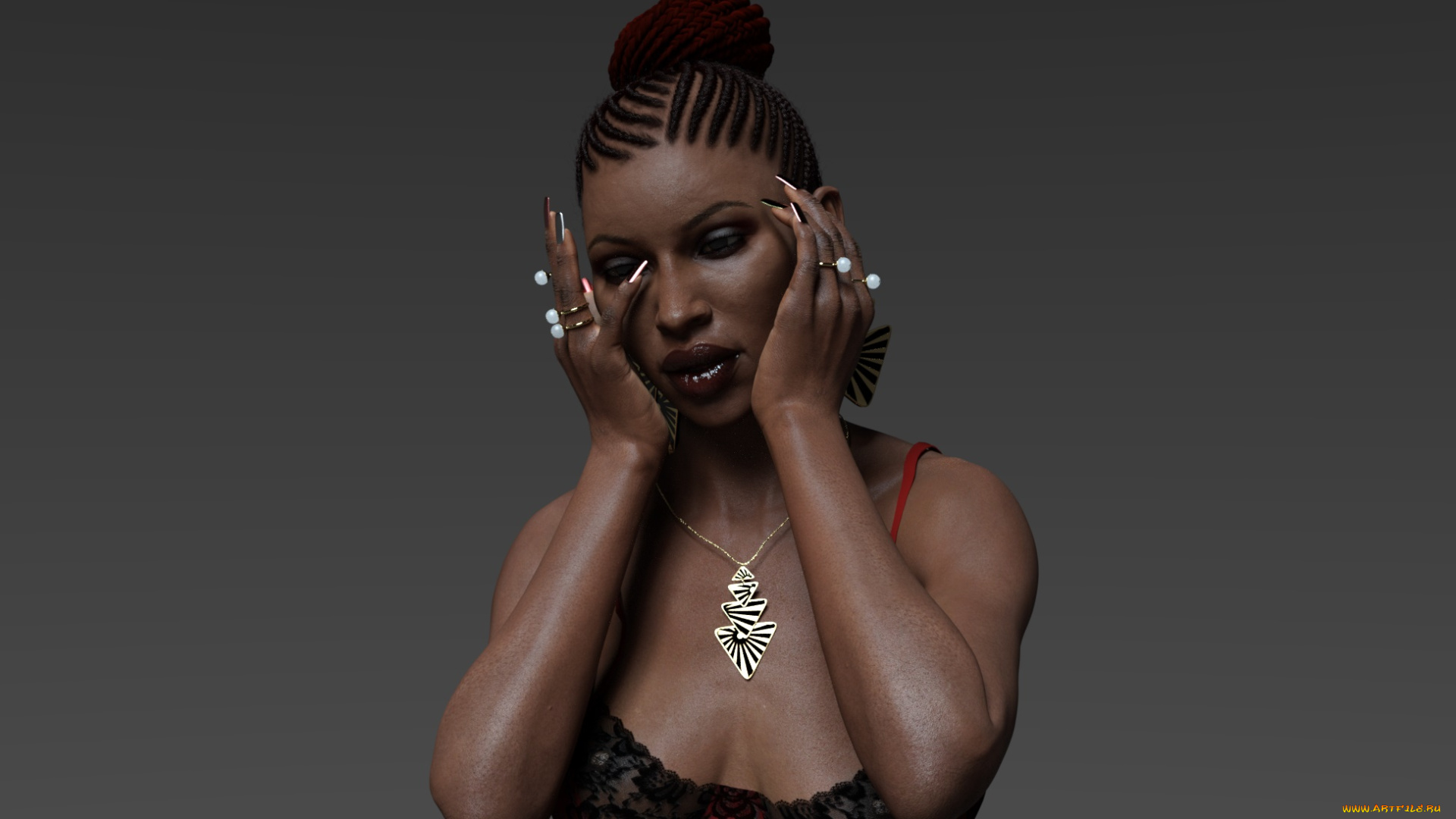 3д, графика, люди, , people, девушка, взгляд, фон