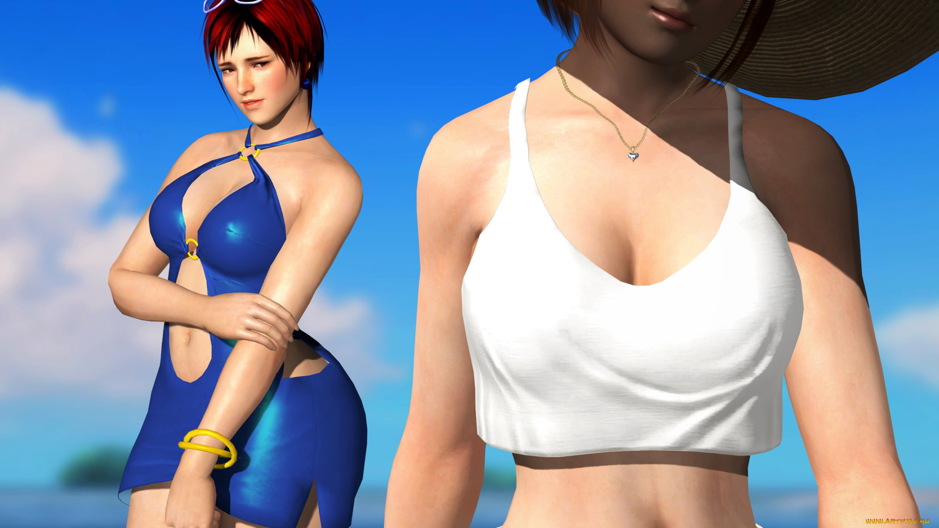 3д, графика, люди, , people, девушки, взгляд, фон