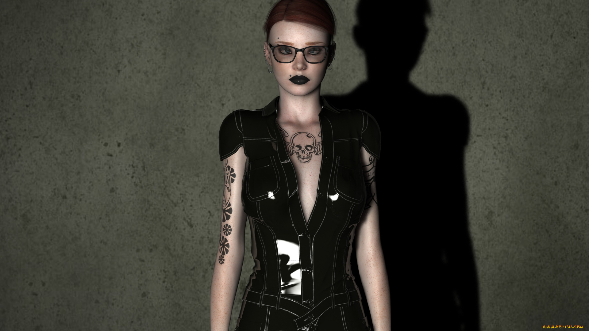 3д, графика, люди, , people, фон, девушка, взгляд