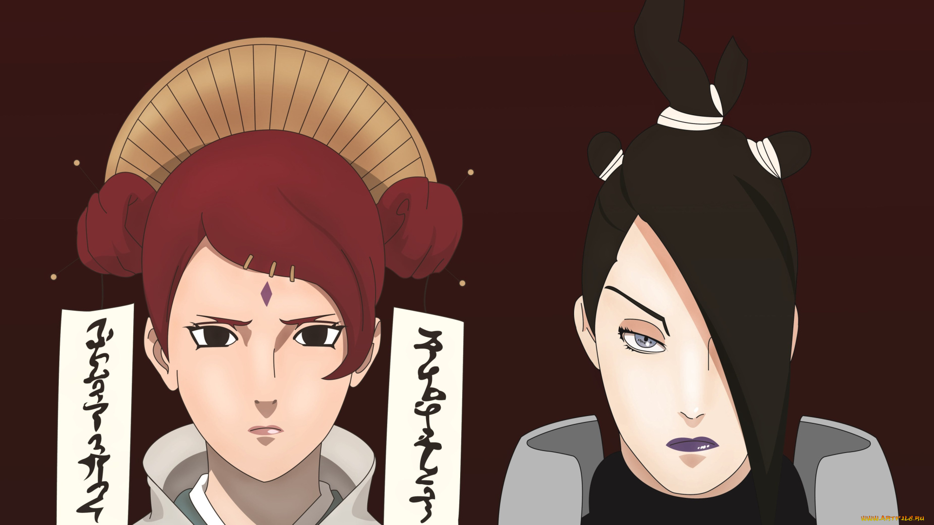 аниме, naruto, лица, мито, узумаки, девушки