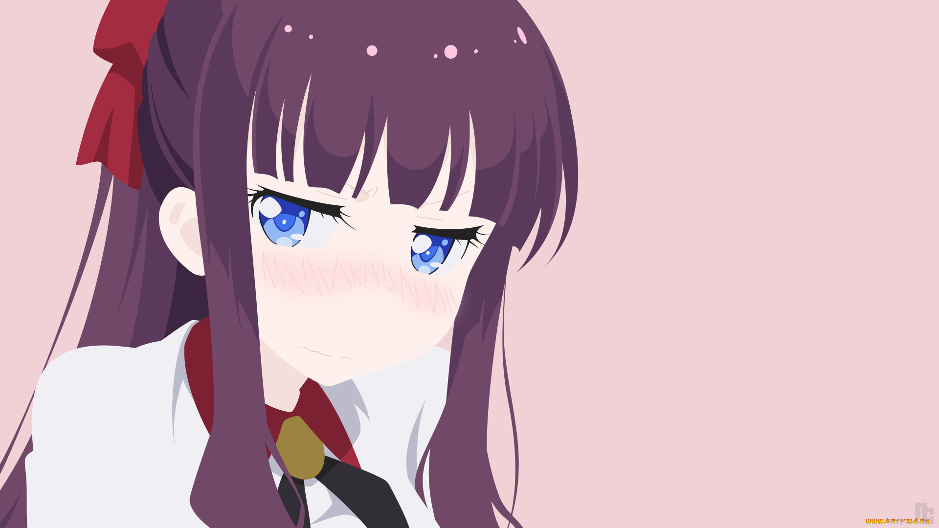 аниме, unknown, , другое, , девушка, взгляд, фон