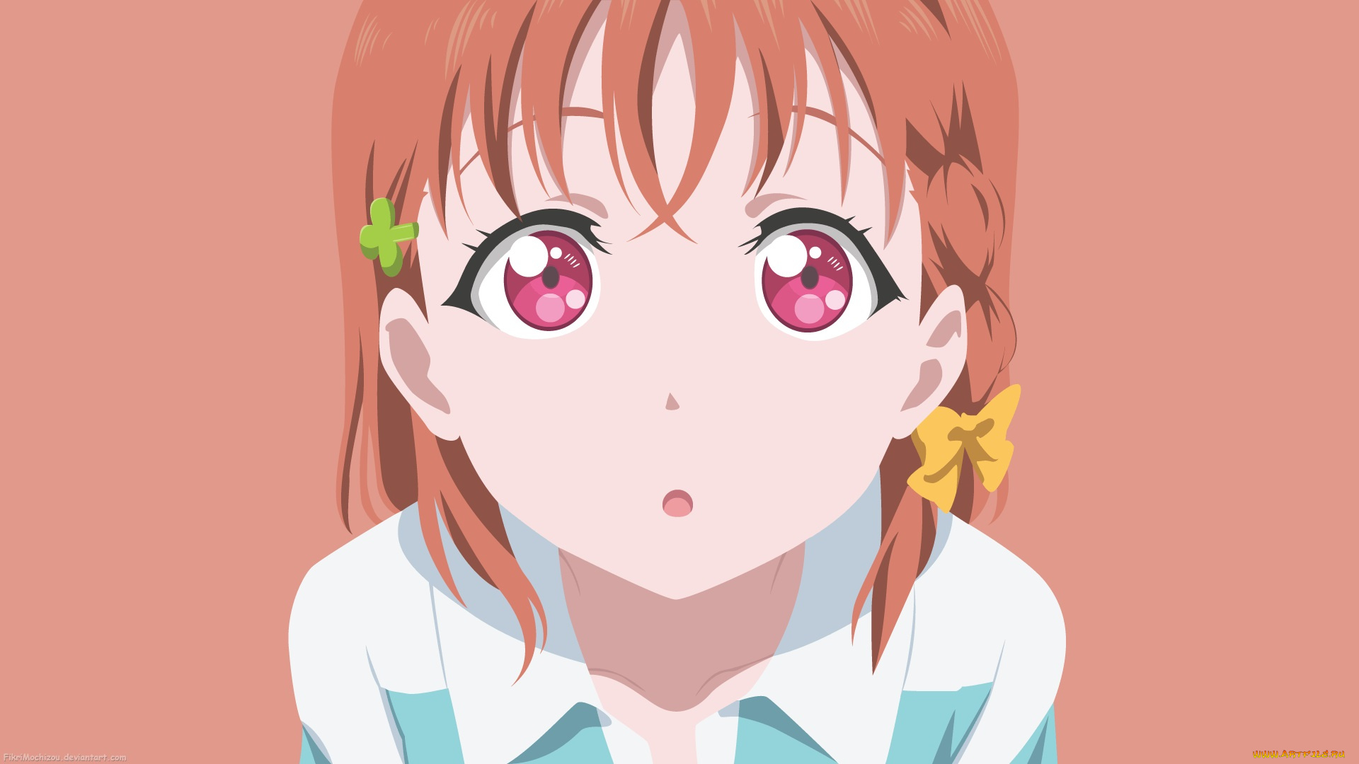 аниме, unknown, , другое, , фон, девушка, взгляд