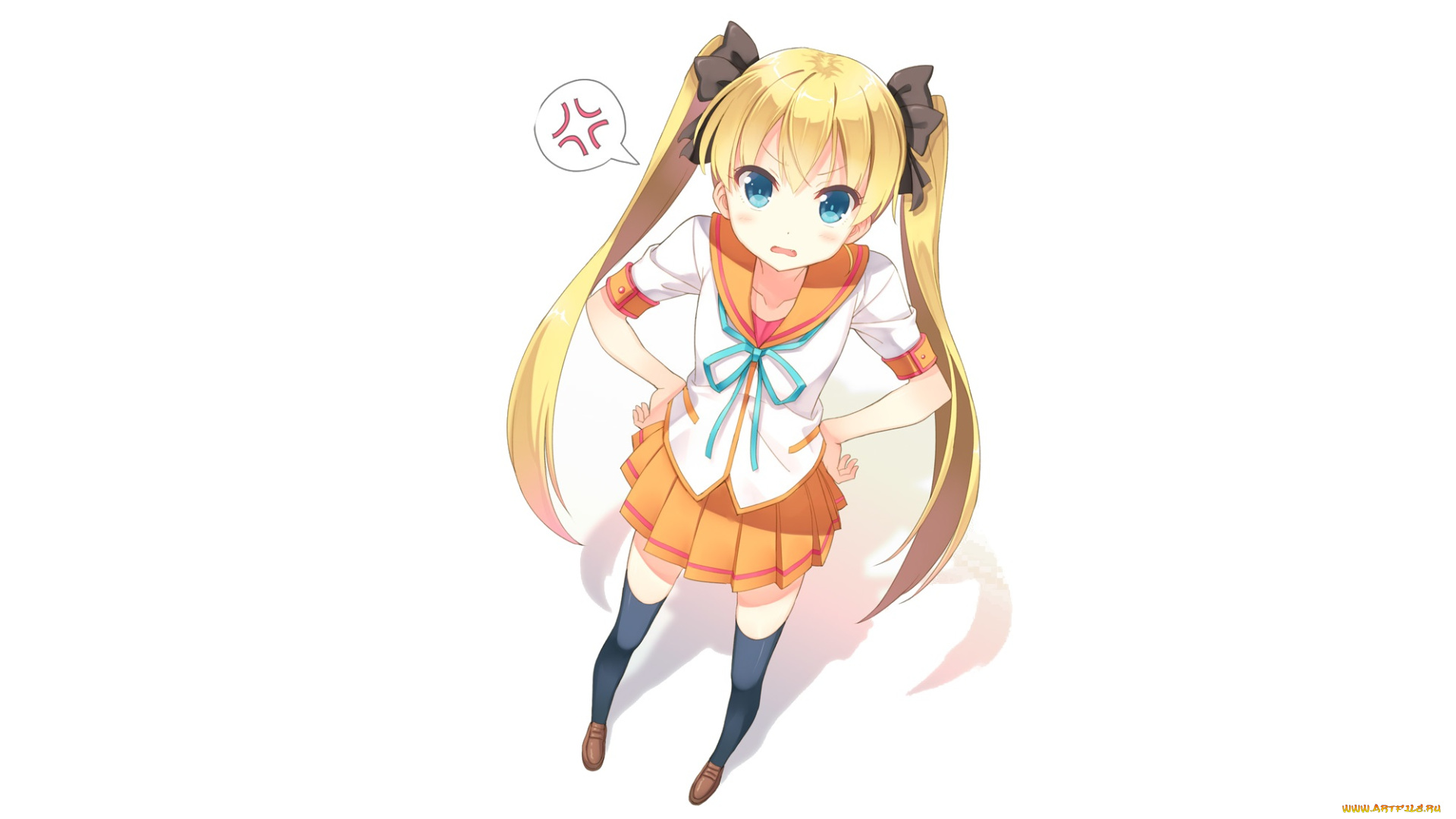 аниме, unknown, , другое, , фон, взгляд, девушка