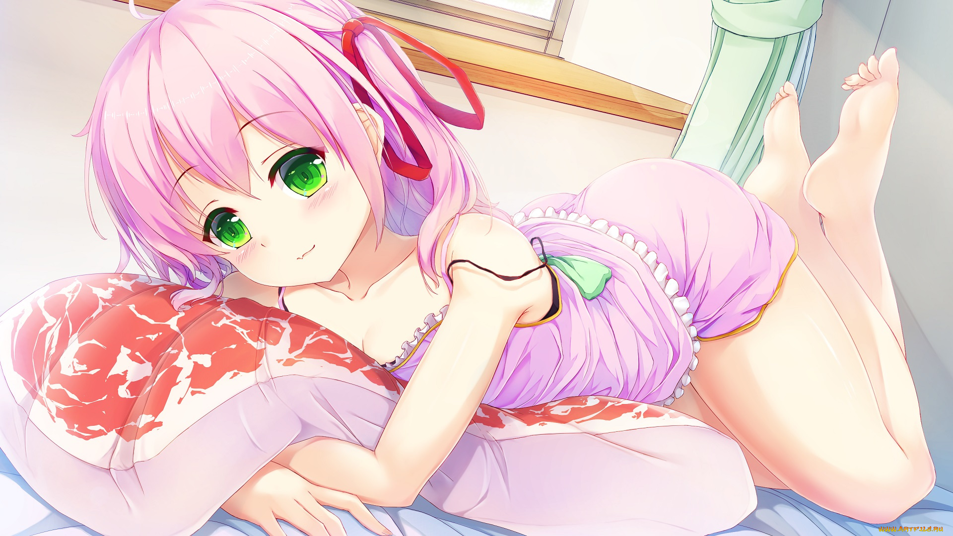 аниме, unknown, , другое, , взгляд, девушка, фон