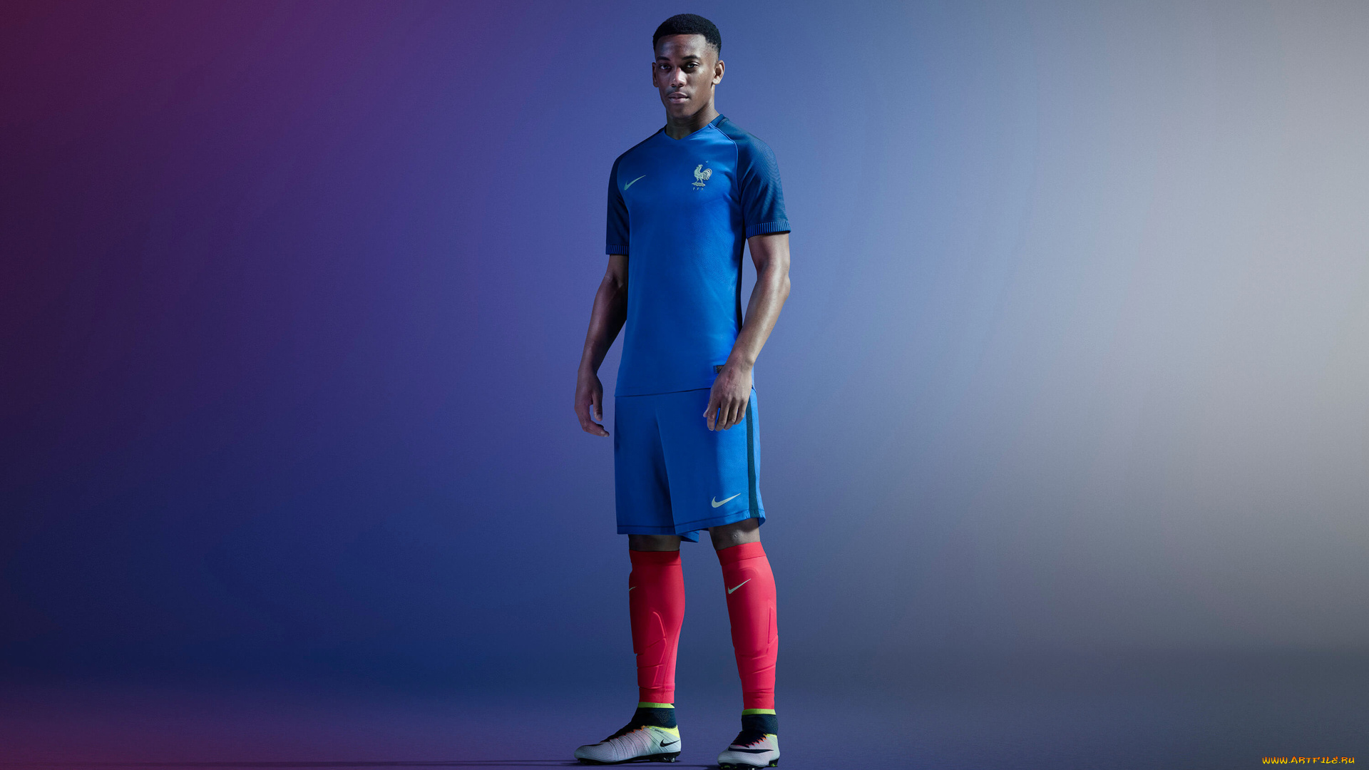 anthony, martial, спорт, футбол, сборная, франции, по, футболу, синяя, униформа, nike, французский, футболист, anthony, martial