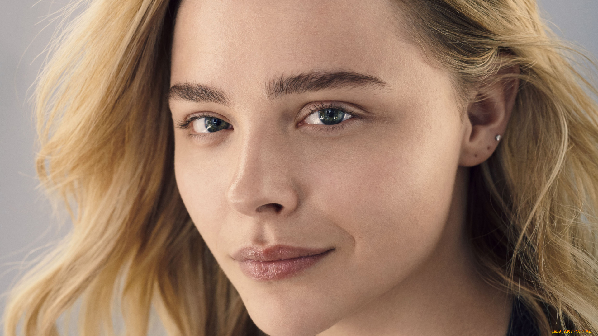 девушки, chloe, grace, moretz, лицо, блондинка, актриса