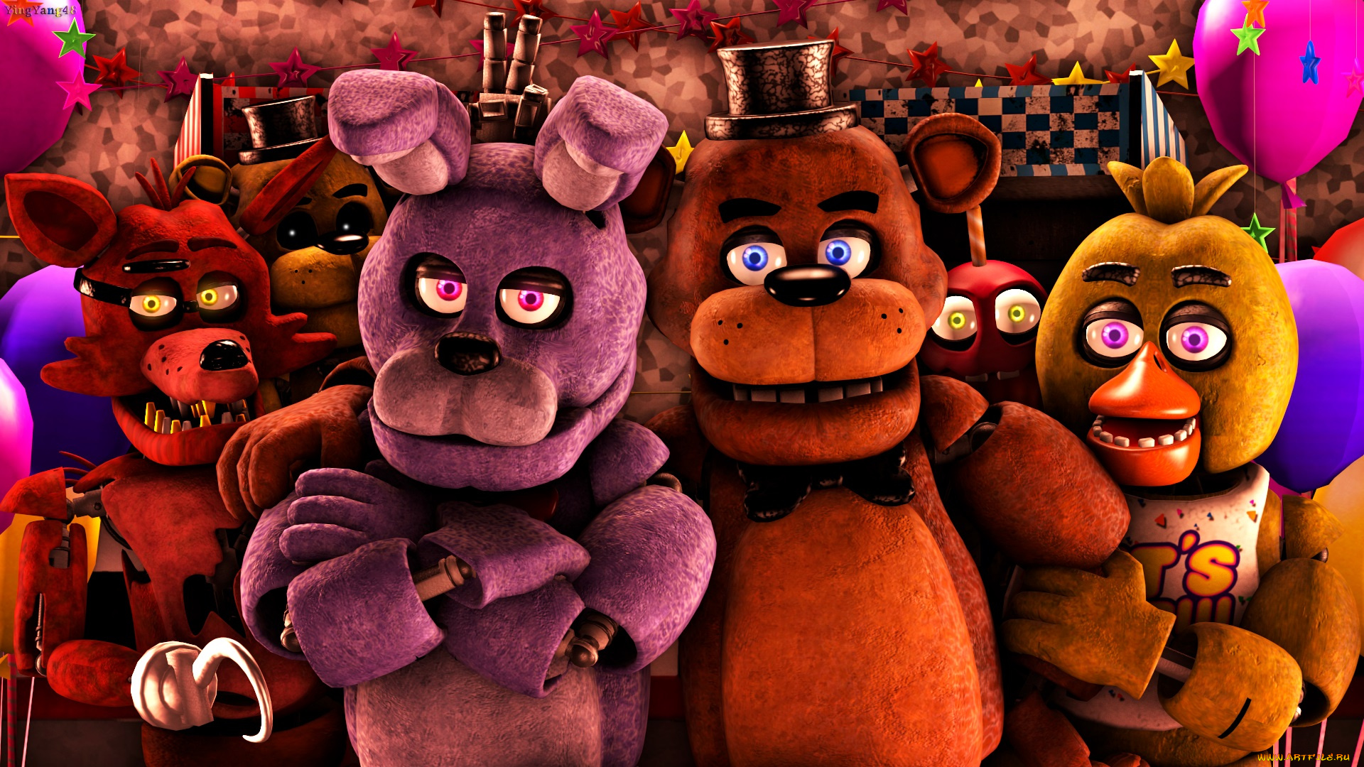 видео, игры, five, nights, at, freddy`s, five, nights, at, freddy's
