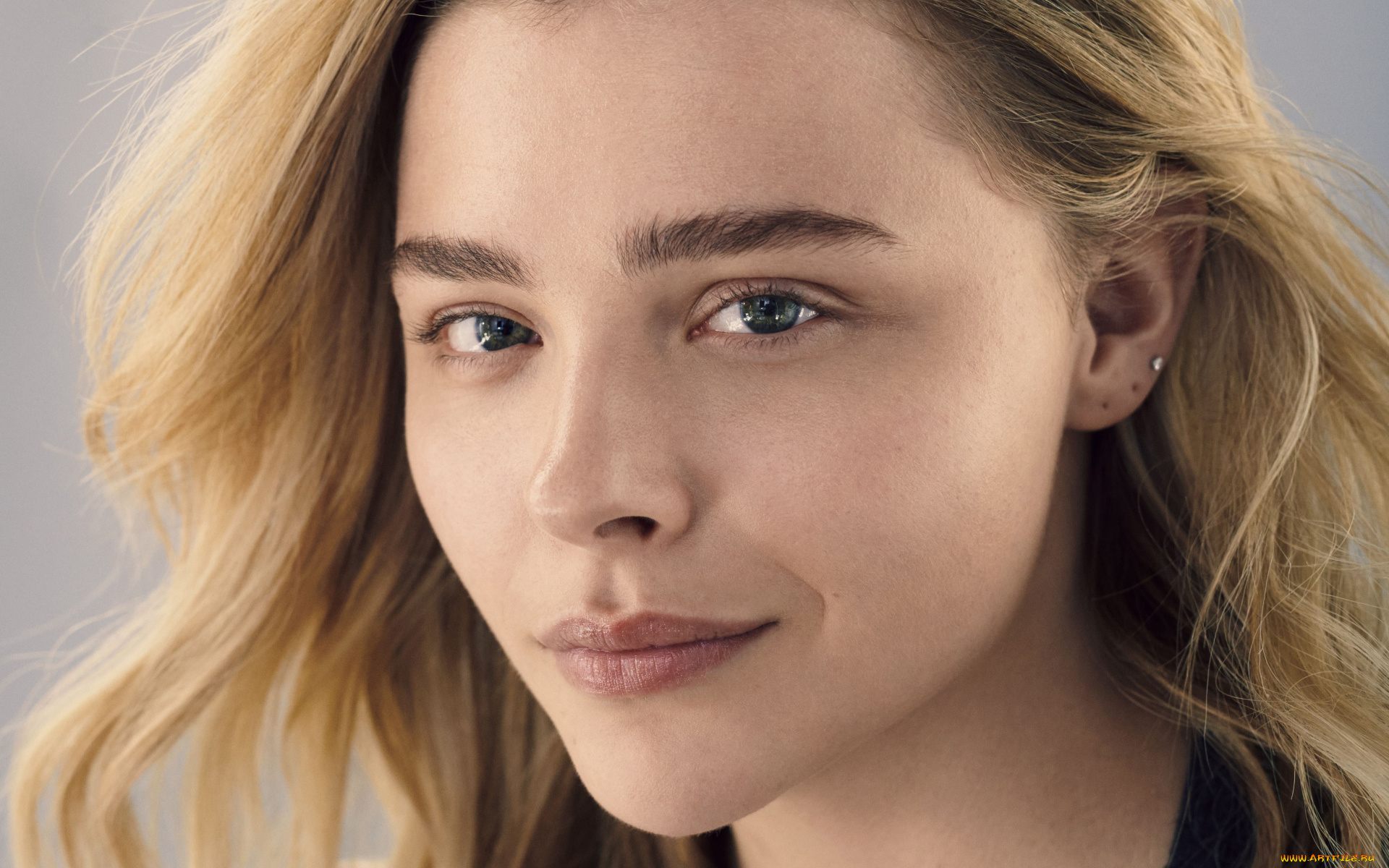 девушки, chloe, grace, moretz, лицо, блондинка, актриса