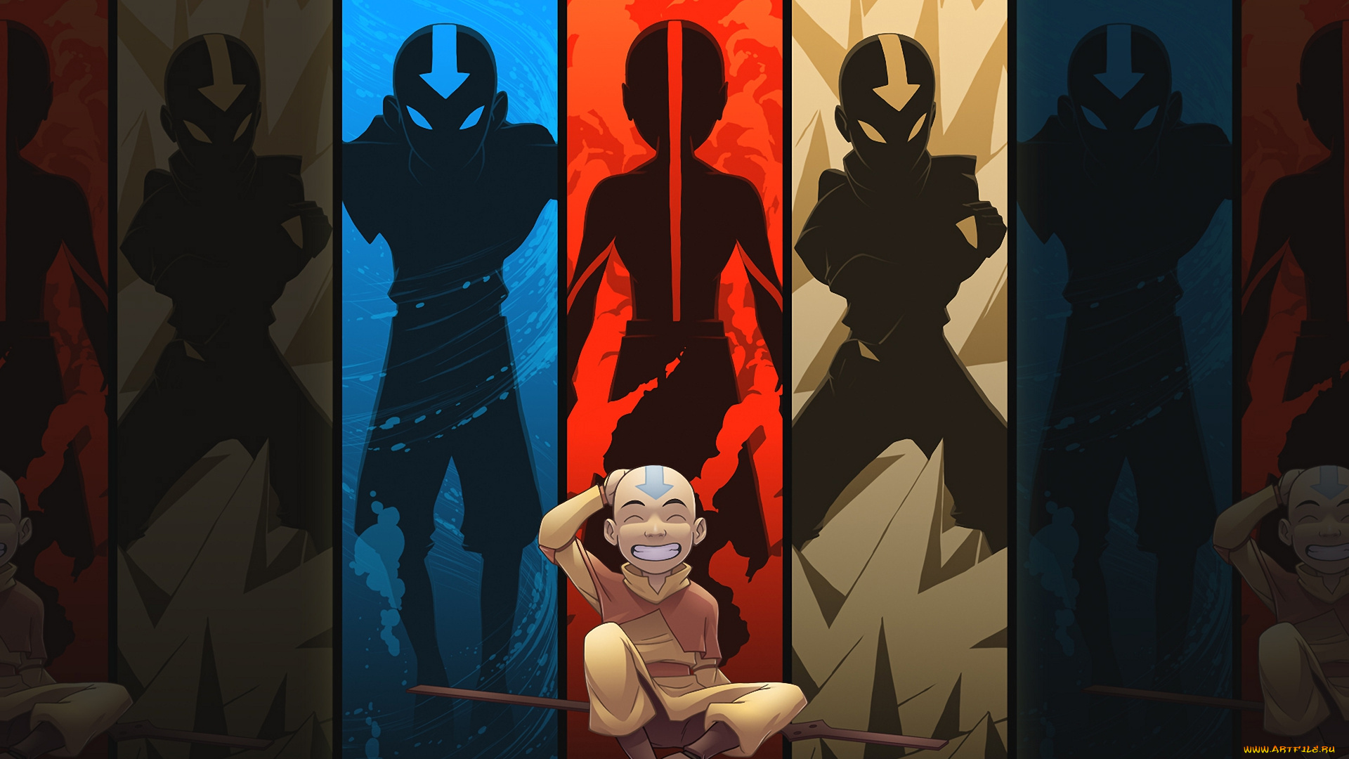 мультфильмы, avatar, aang, air, nomad, аанг, маг, воздуха, аватар