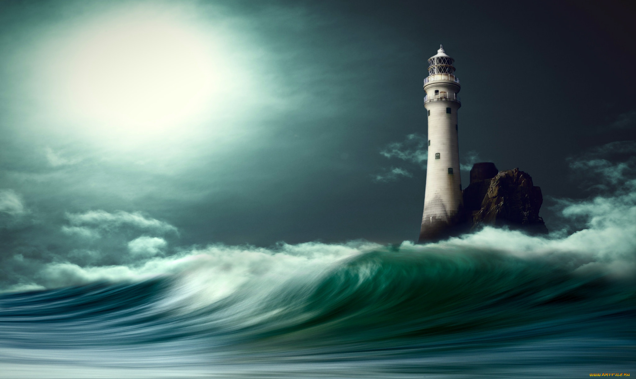 природа, маяки, маяк, шторм, волна, буря, брызги, мощь, ураган, непогода, ветер, стихия, сила, океан, море, вода
