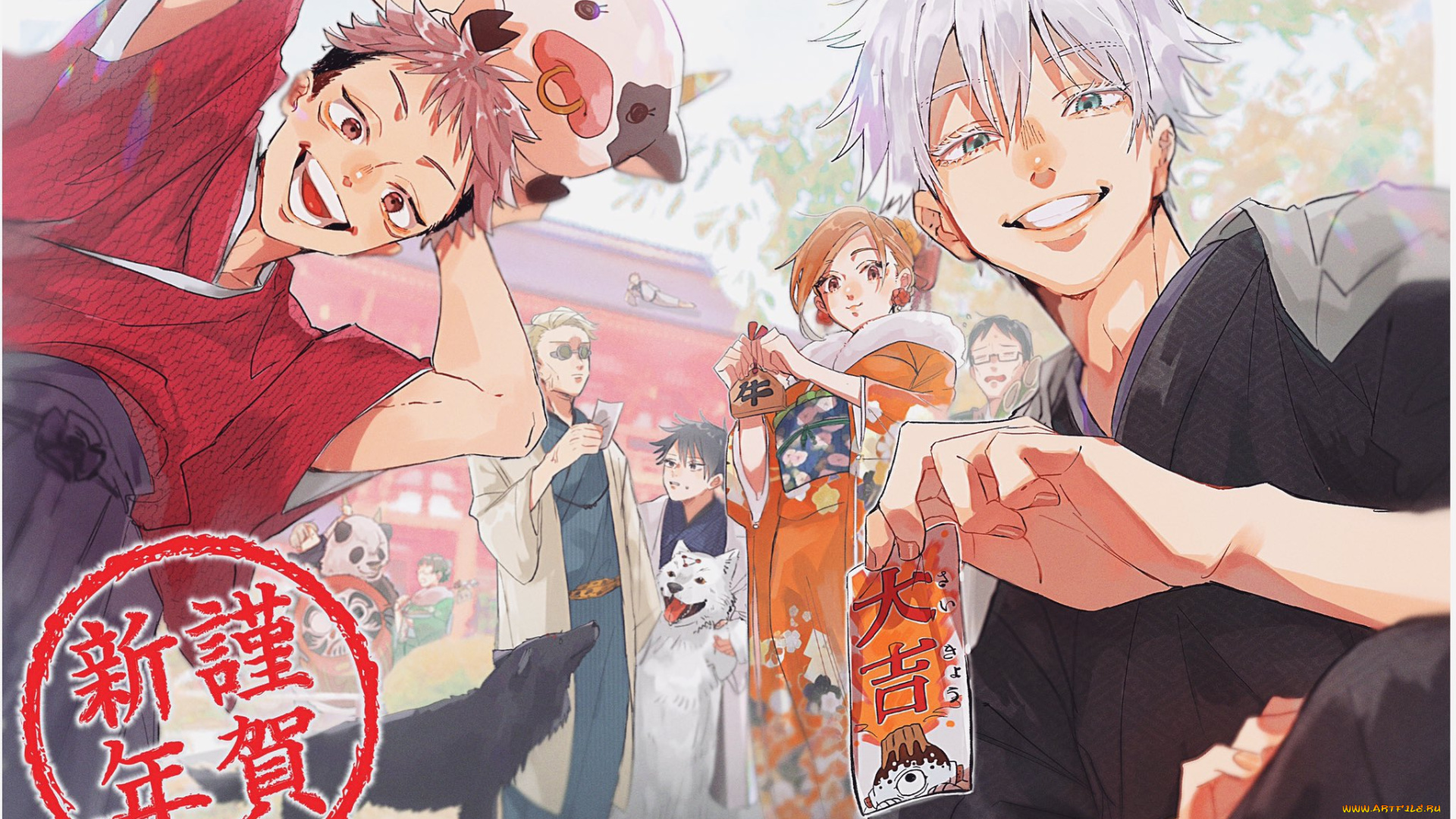 аниме, jujutsu, kaisen, магическая, битва