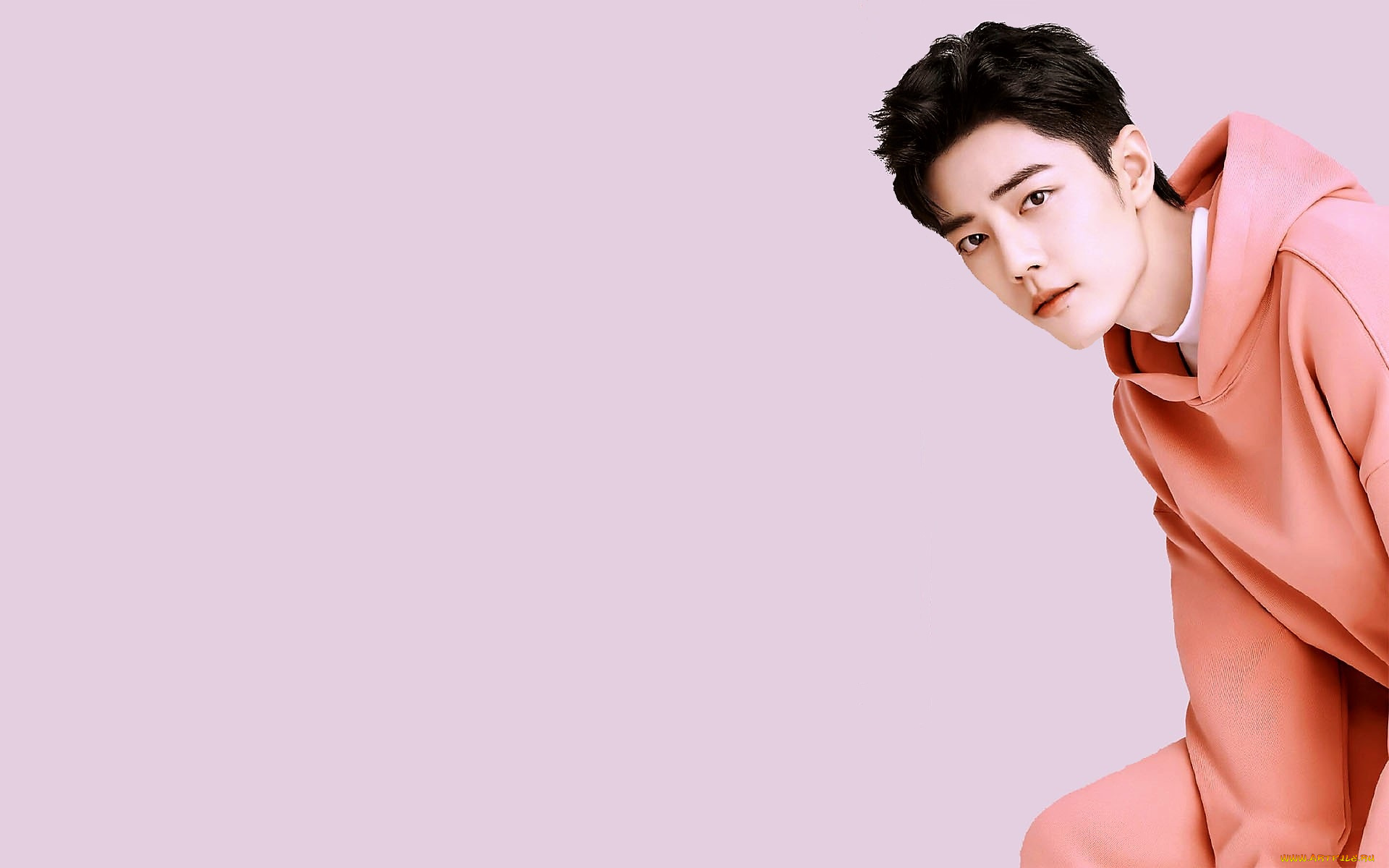 мужчины, xiao, zhan, актер, толстовка