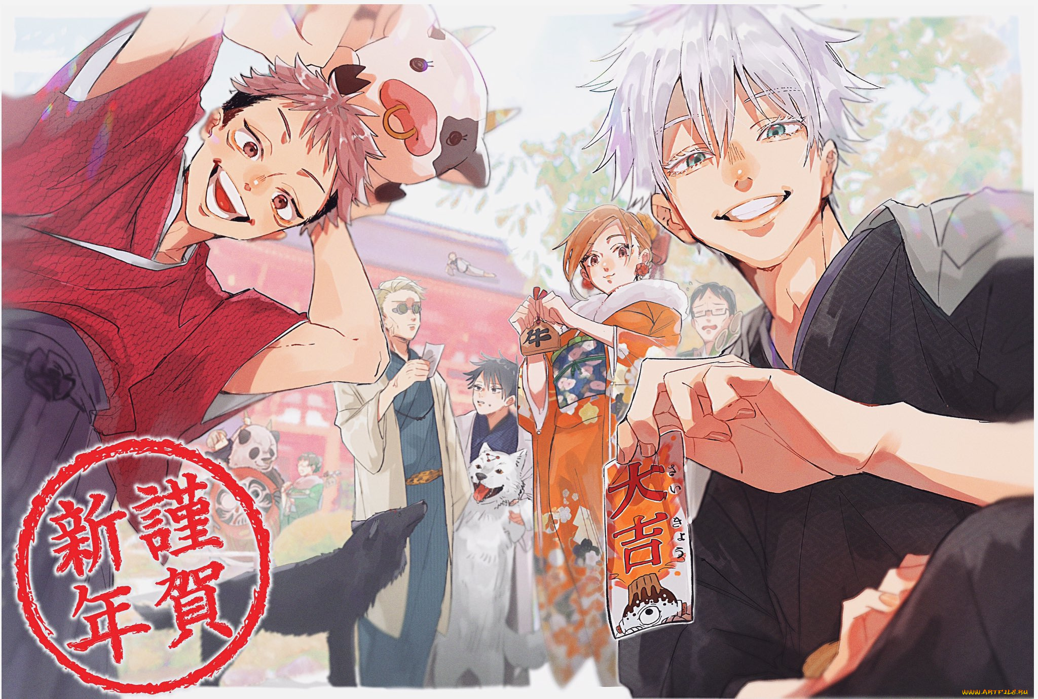 аниме, jujutsu, kaisen, магическая, битва