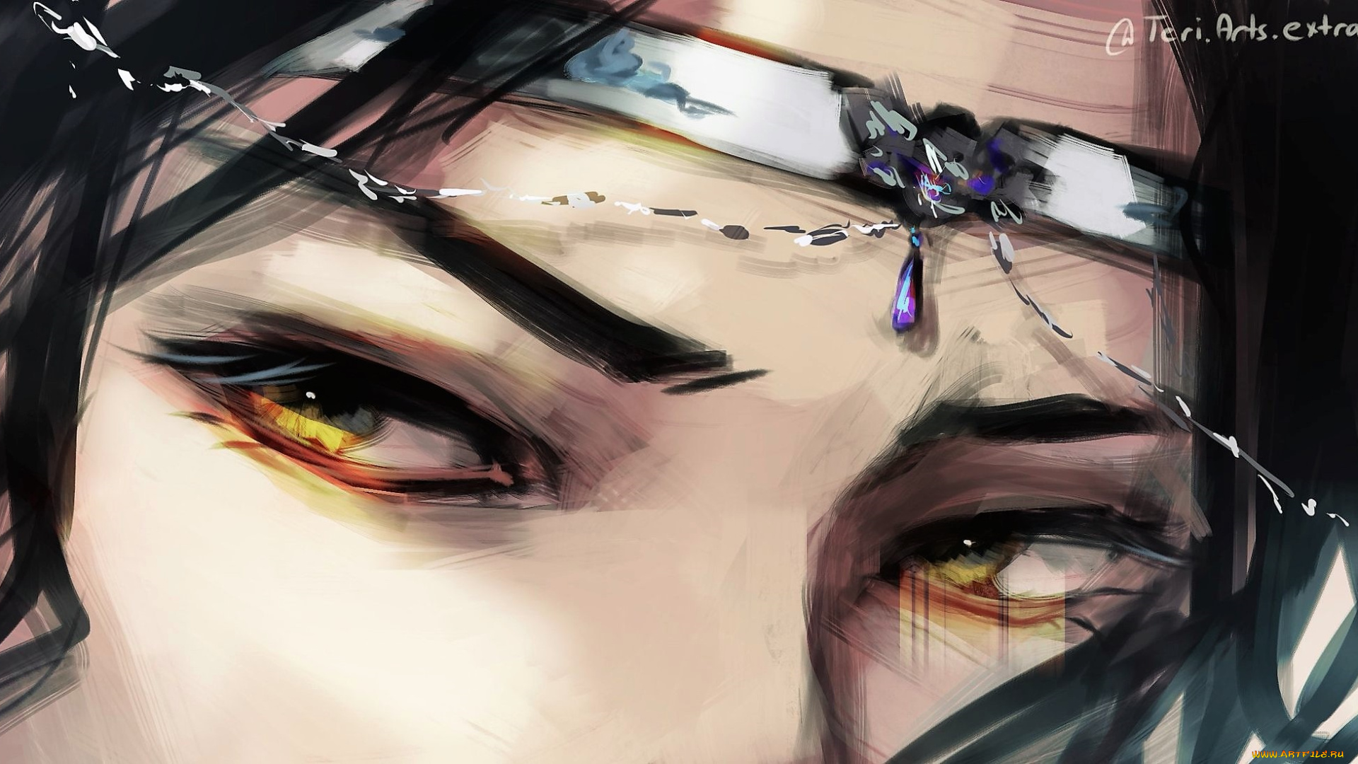 рисованное, кино, , мультфильмы, лань, ванцзи, глаза