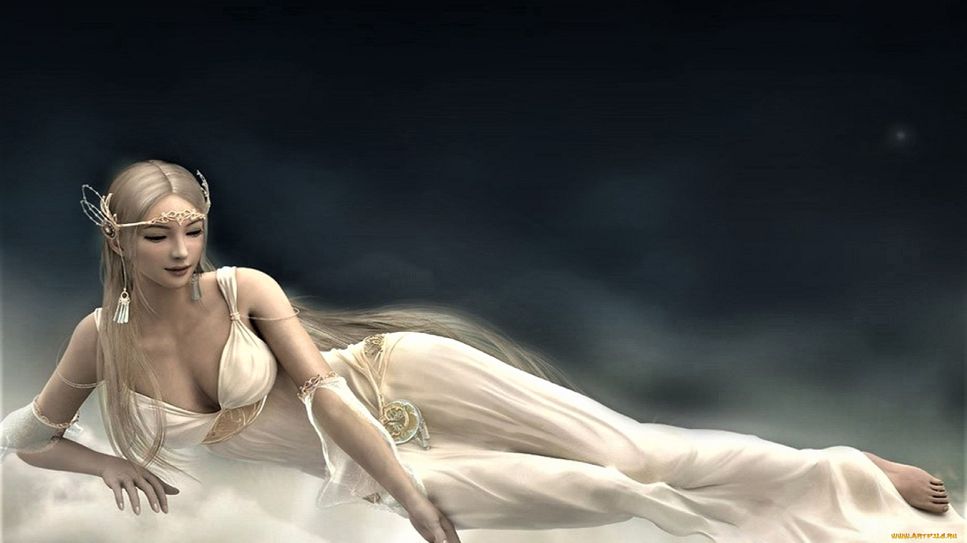 видео, игры, shaiya, , light, and, darkness, девушка, блондинка, украшения