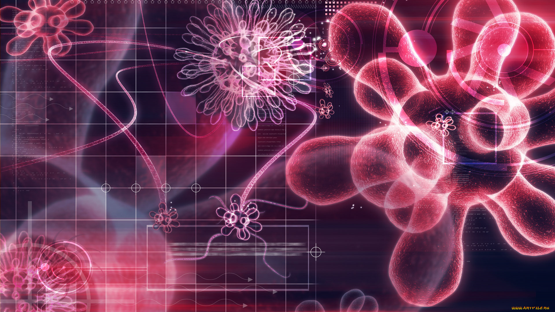 3д, графика, другое, , other, вирусы