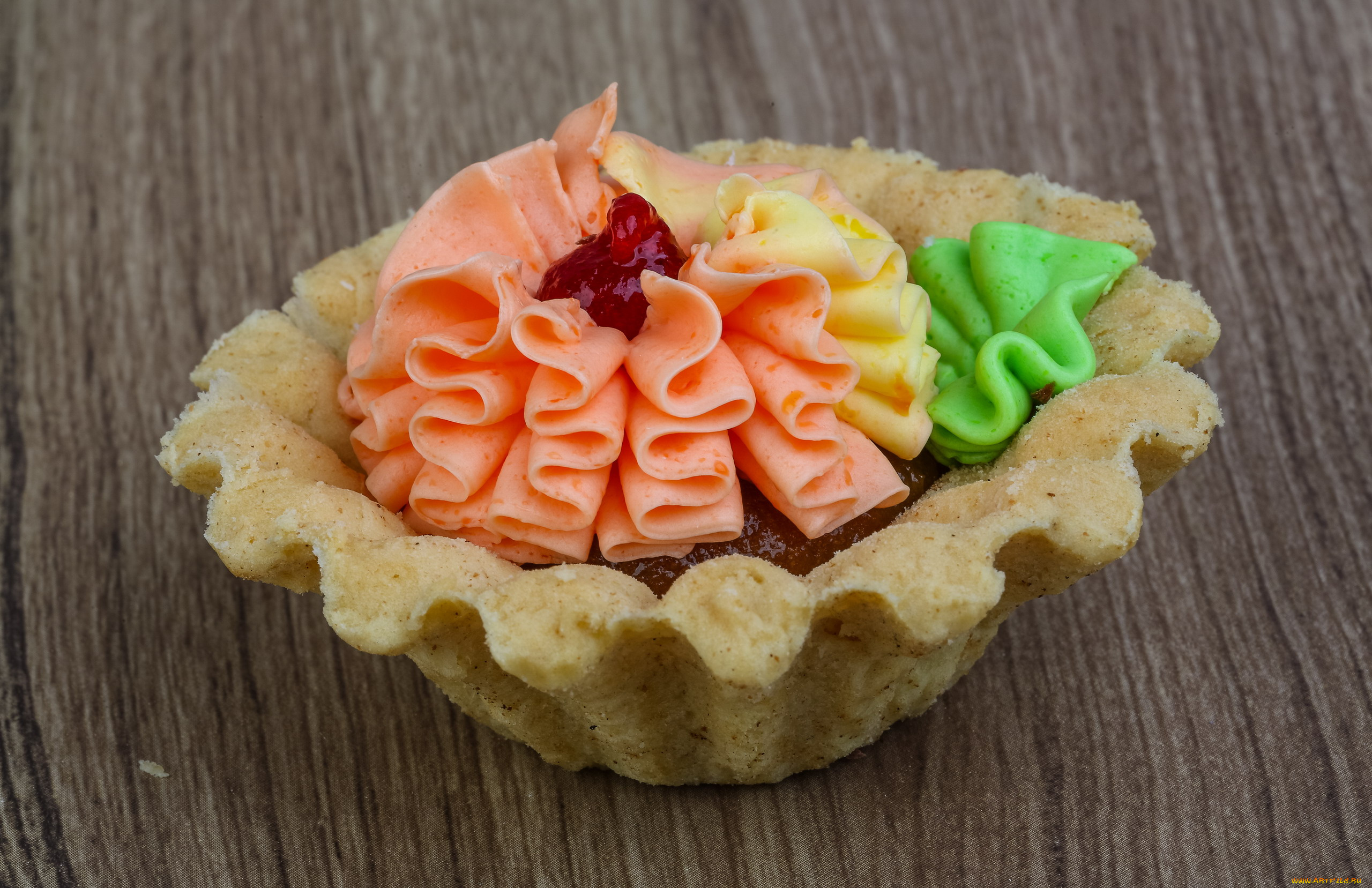 еда, пирожные, , кексы, , печенье, крем, пирожное, корзиночка