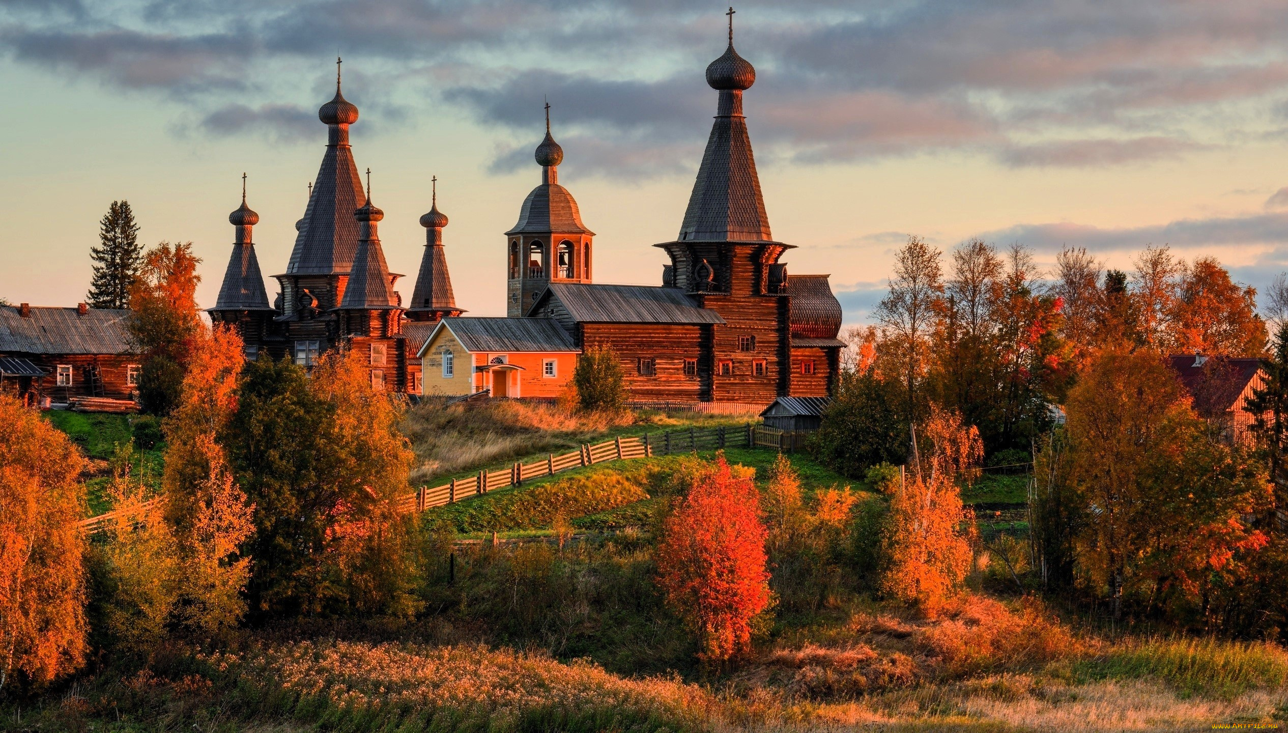 города, -, православные, церкви, , монастыри, церковь, монастырь, деревья, осень