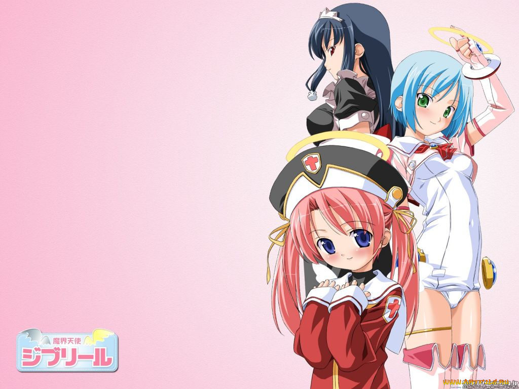 аниме, jiburiru, the, devil, angel