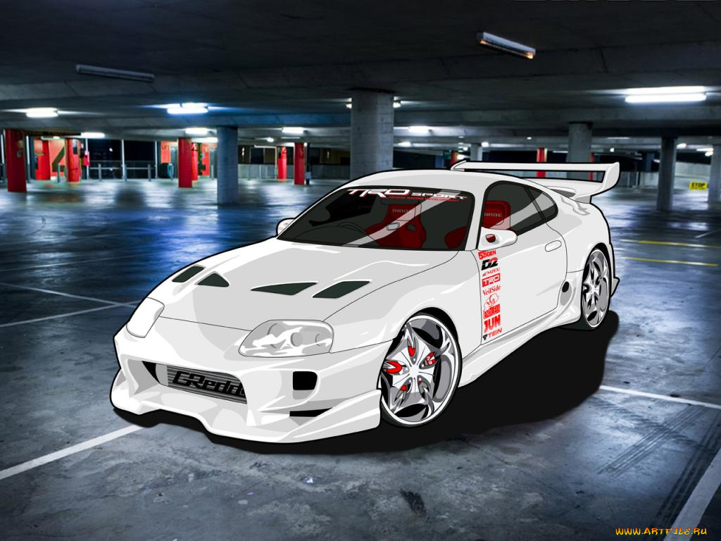 автомобили, векторная, графика