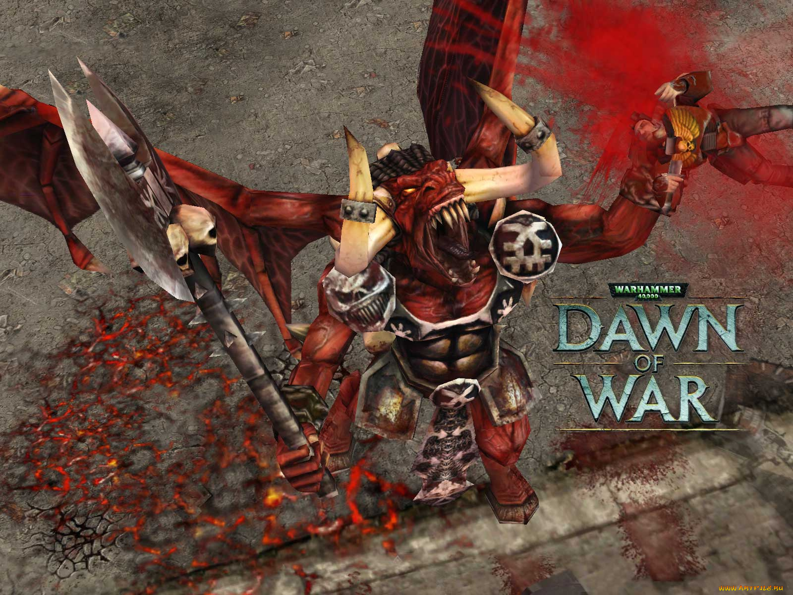 warhammer, 40, 000, dawn, of, war, видео, игры