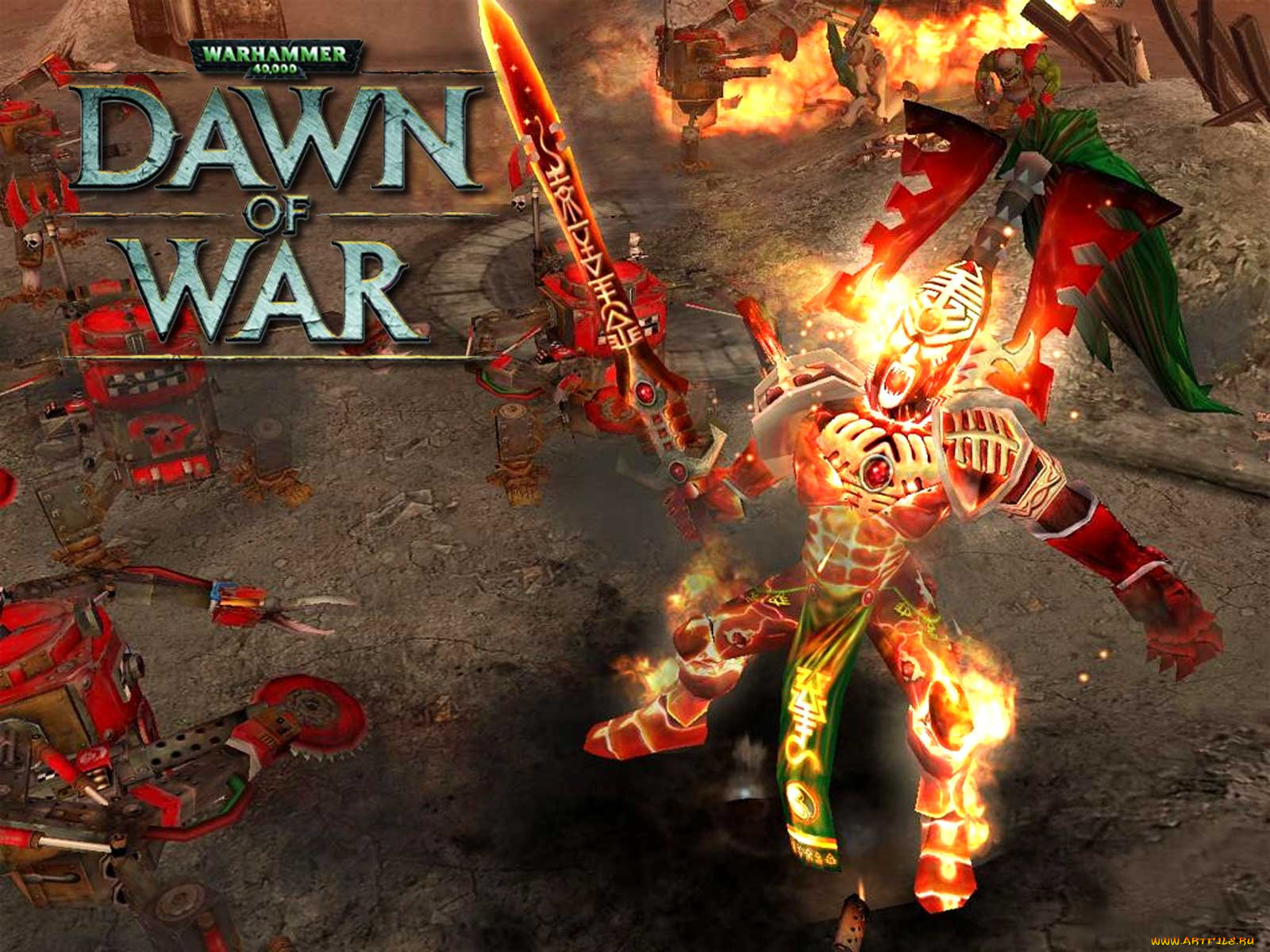 warhammer, 40, 000, dawn, of, war, видео, игры