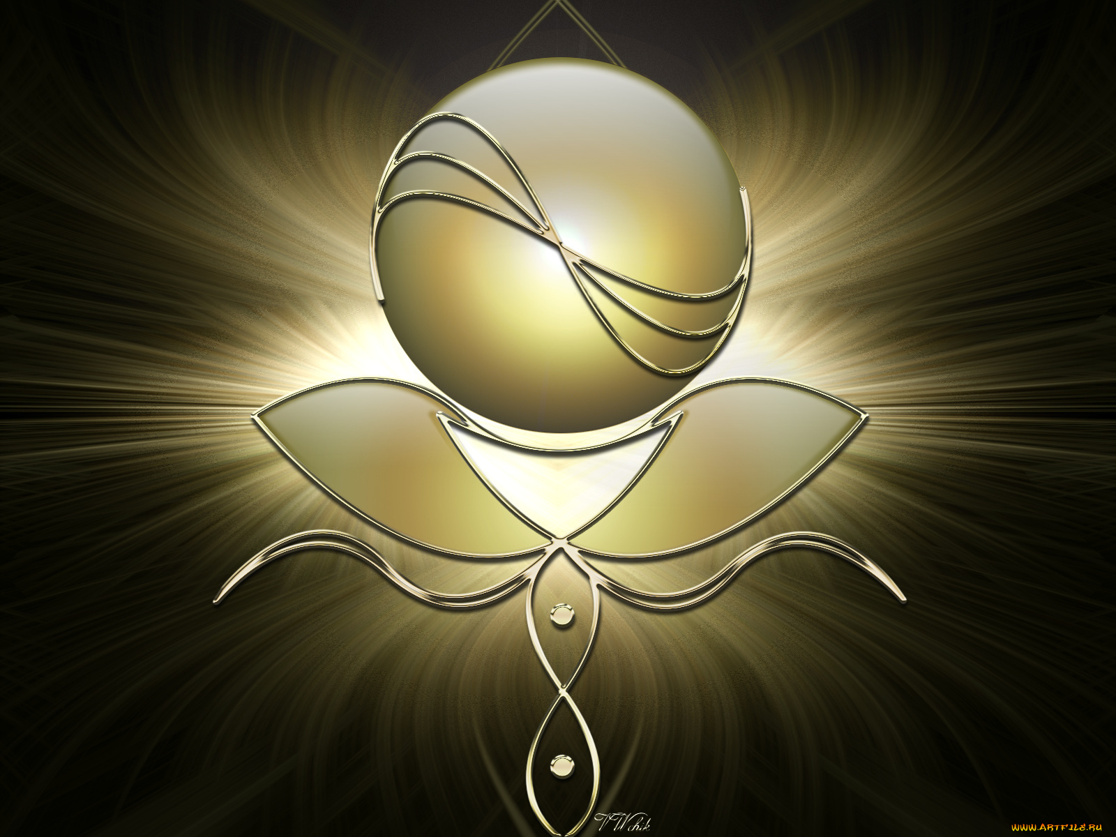 3д, графика, fractal, фракталы, шар, тёмный