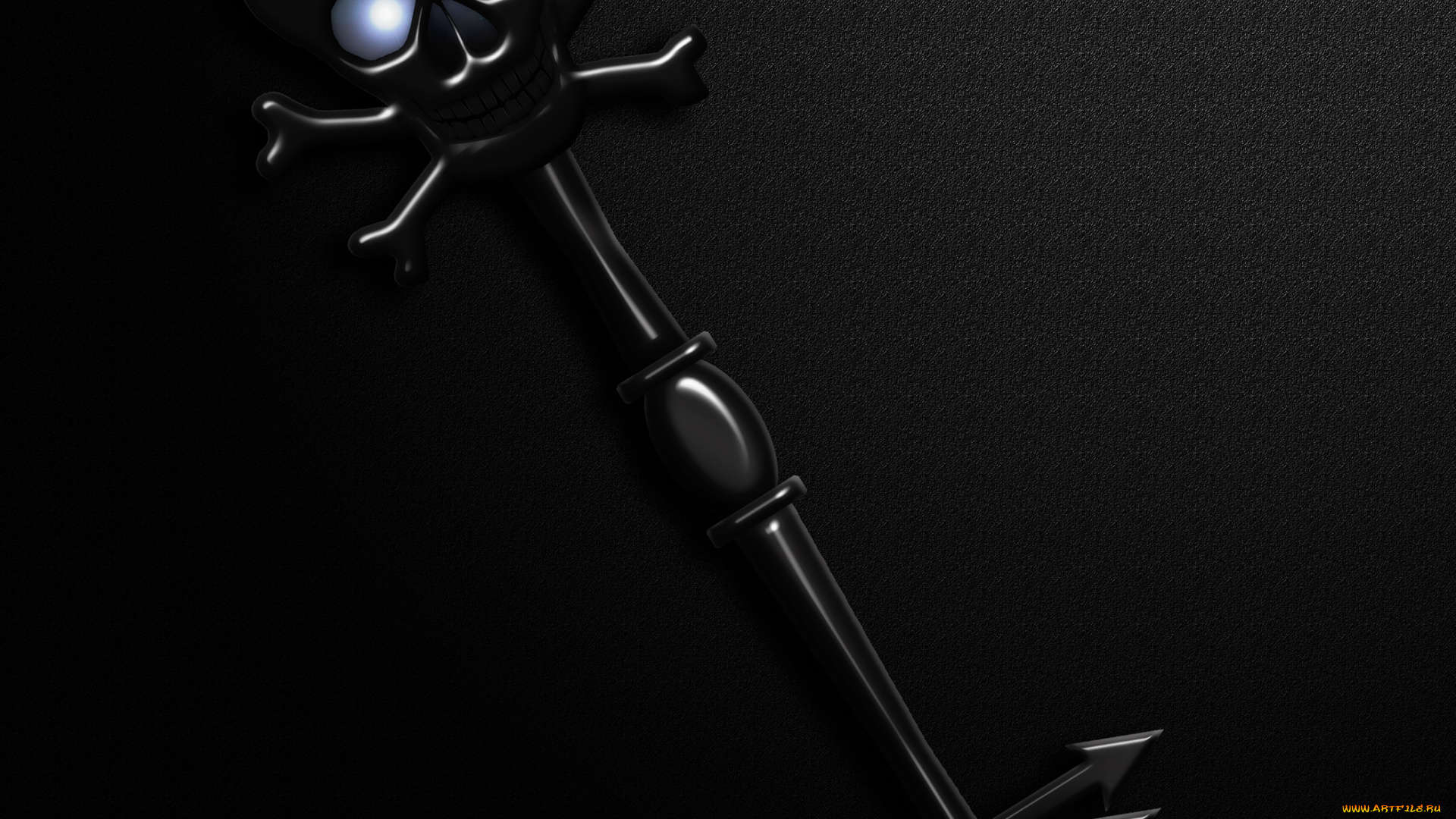 3д, графика, horror, ужас, ключ, череп, тёмный