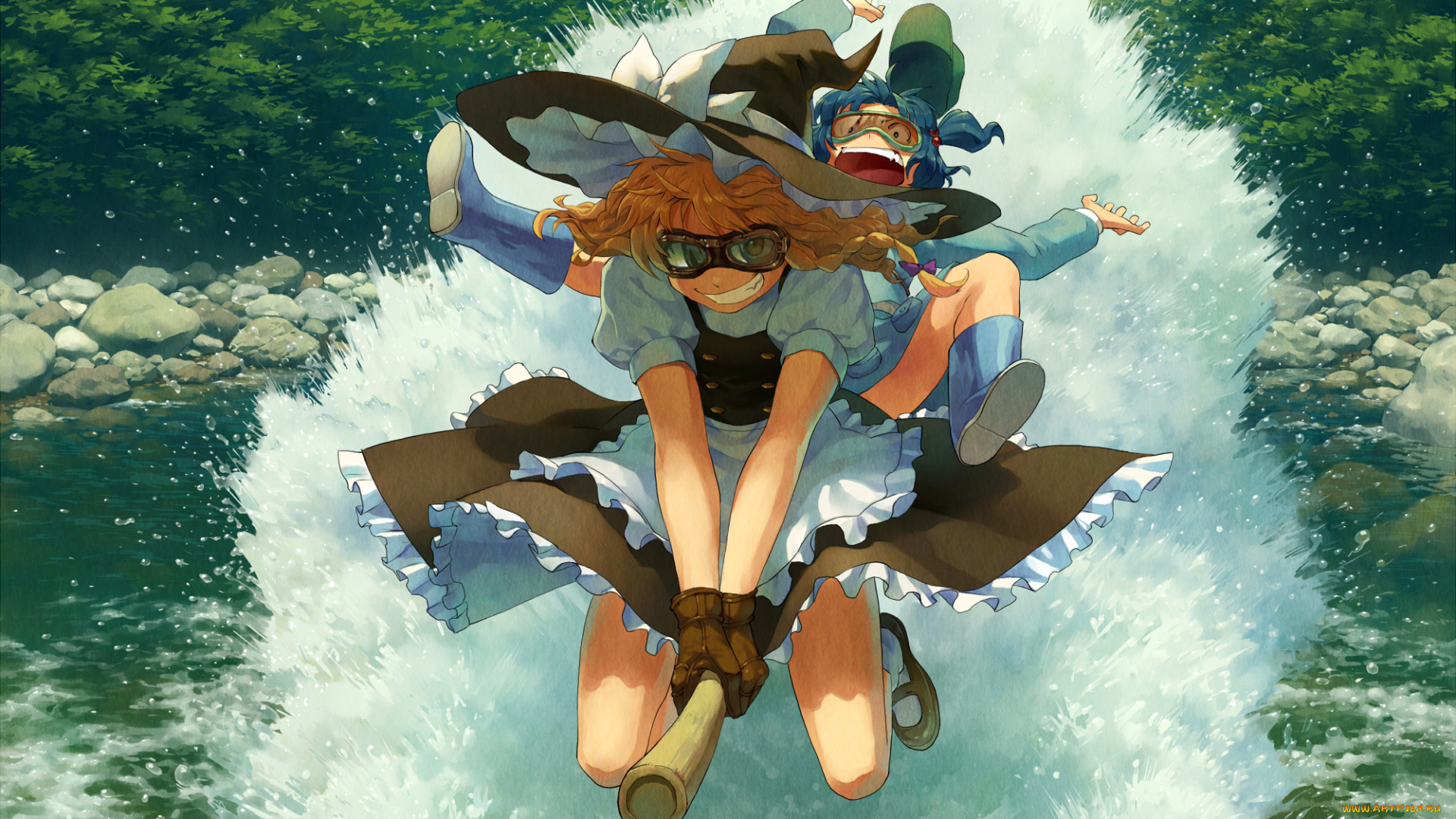 аниме, touhou, мариса, кирисаме, нитори