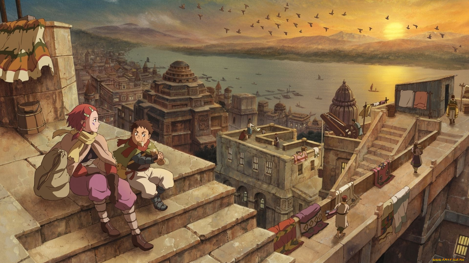 аниме, xam`d, lost, memories, город