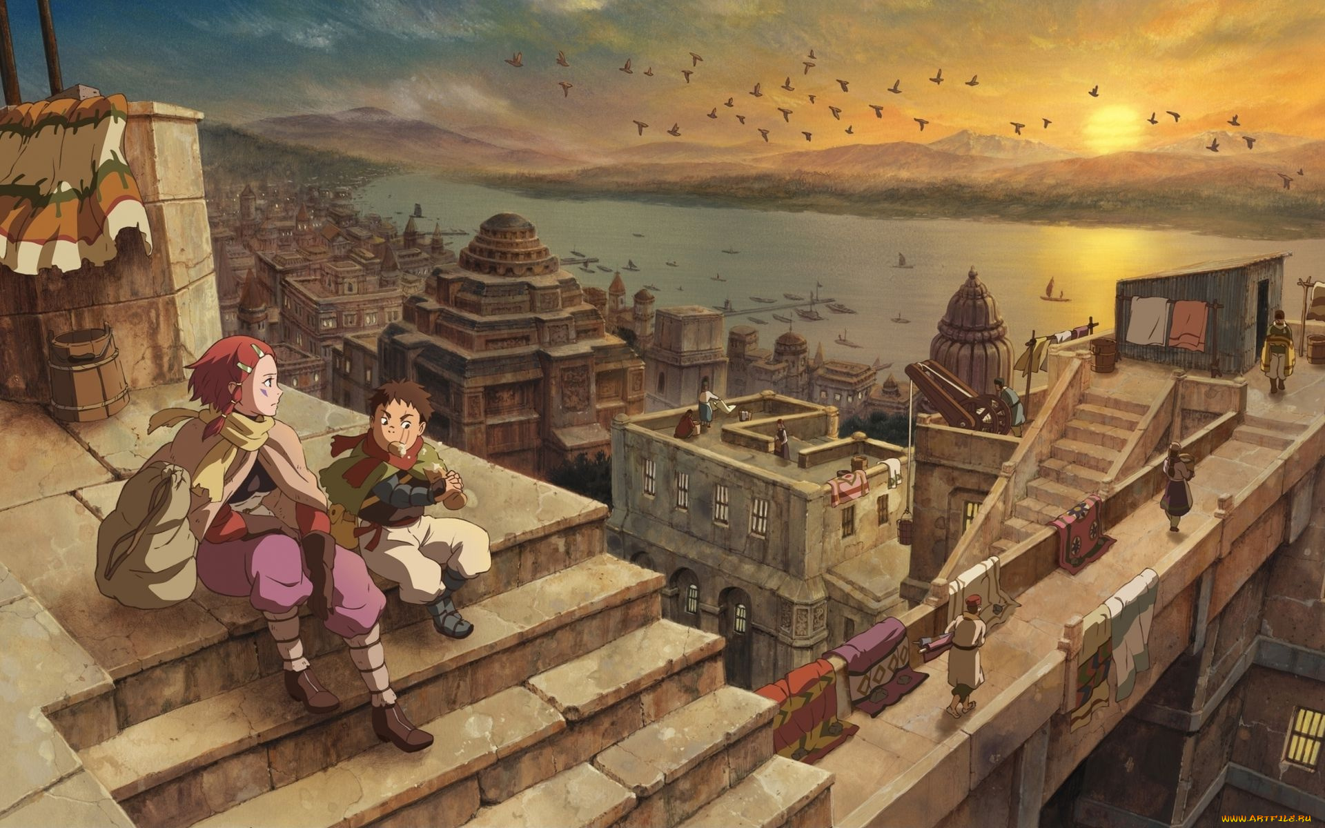 аниме, xam`d, lost, memories, город