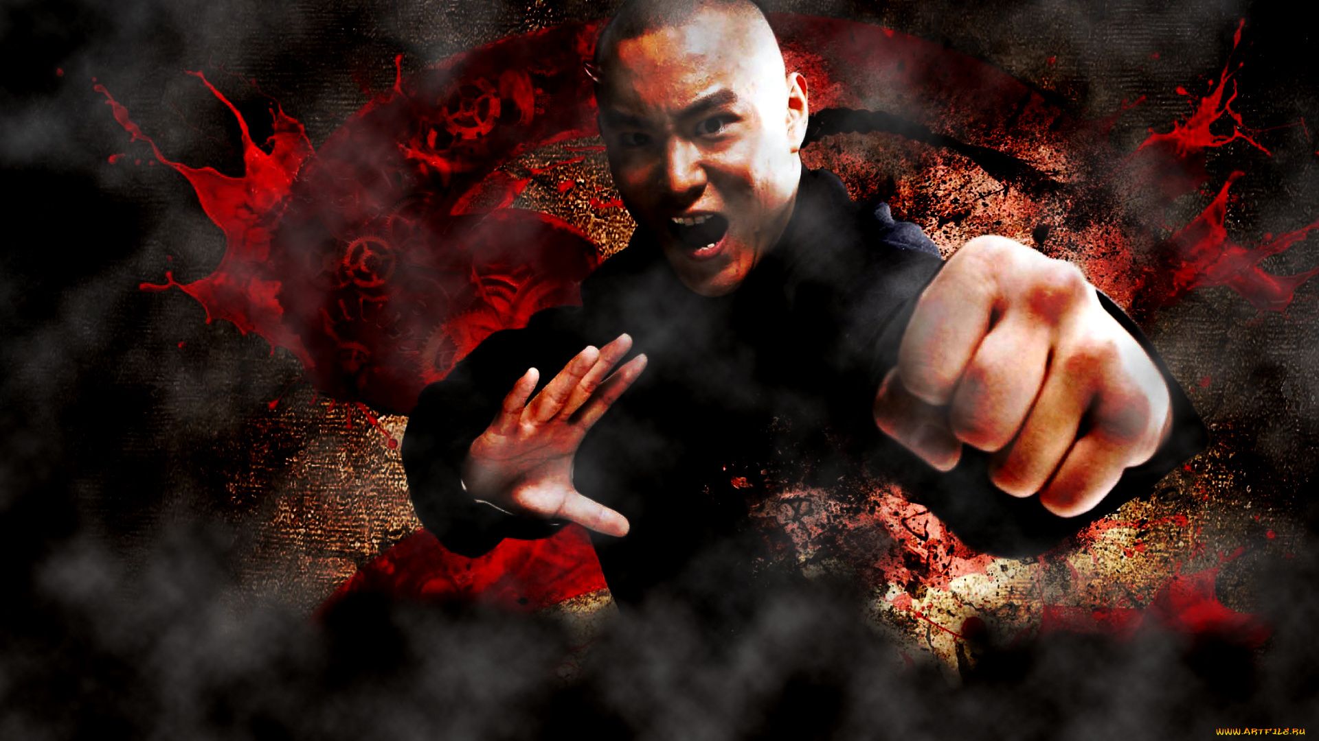 агрессивный, китаец, мужчины, unsort, боец, кунг, фу, кулаки