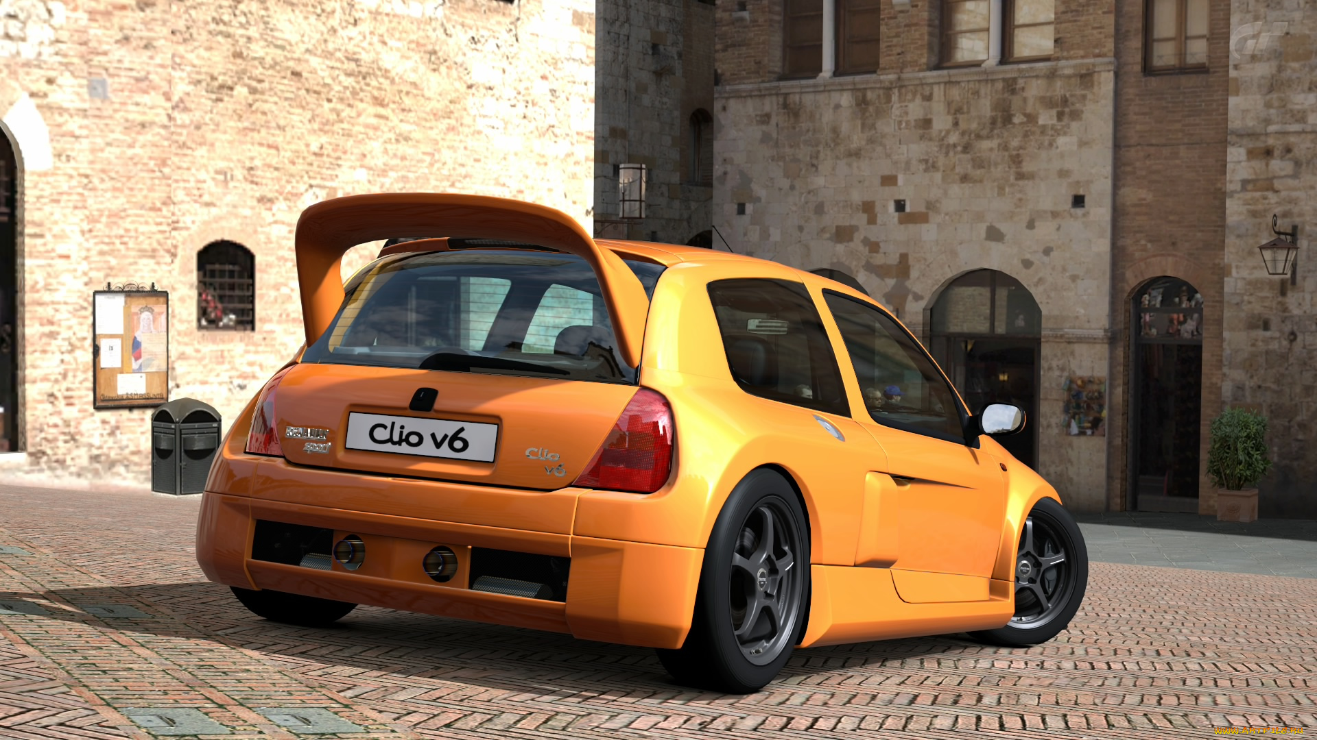 автомобили, 3д, clio, reno