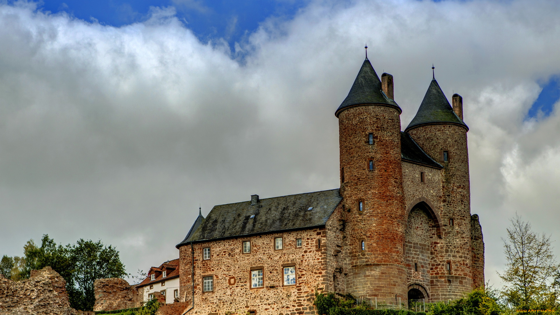 германия, burg, murlenbach, города, дворцы, замки, крепости, замок