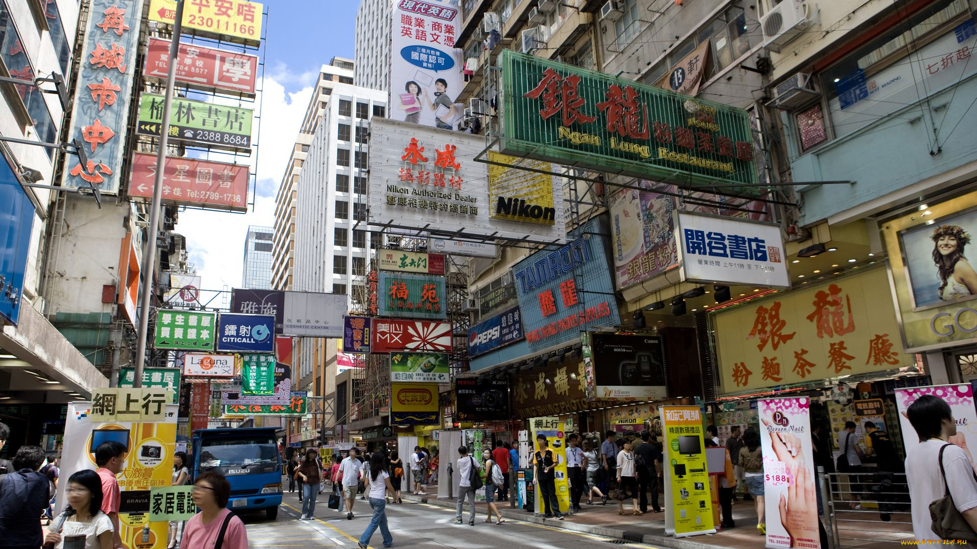 города, гонконг, китай