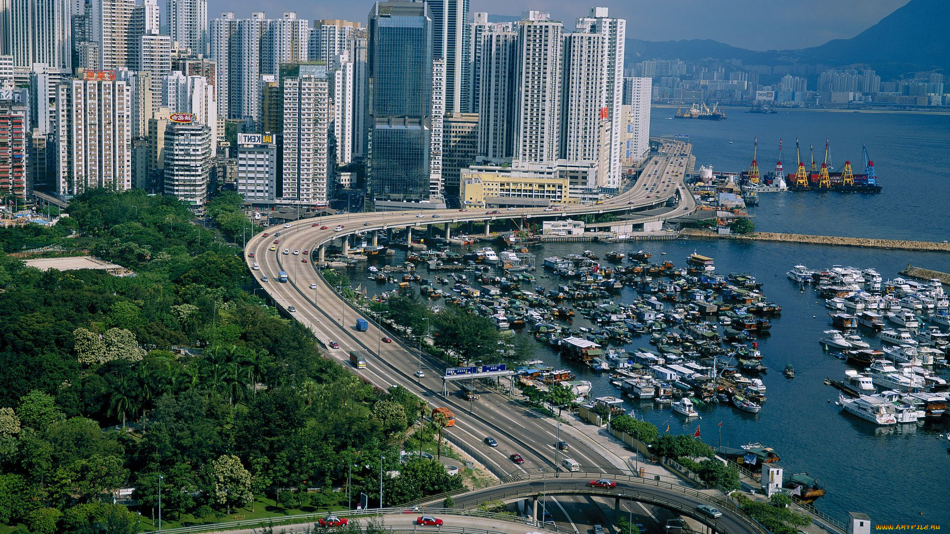 города, гонконг, китай