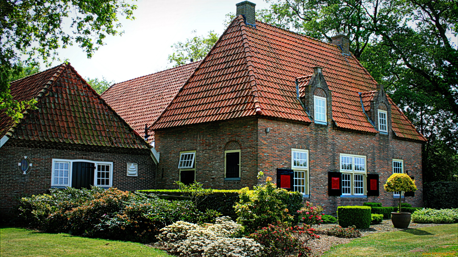 нидерланды, оверэйсел, dalfsen, города, здания, дома, ландшафт