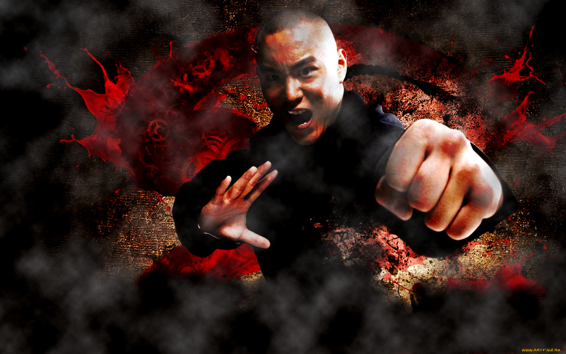 агрессивный, китаец, мужчины, unsort, боец, кунг, фу, кулаки